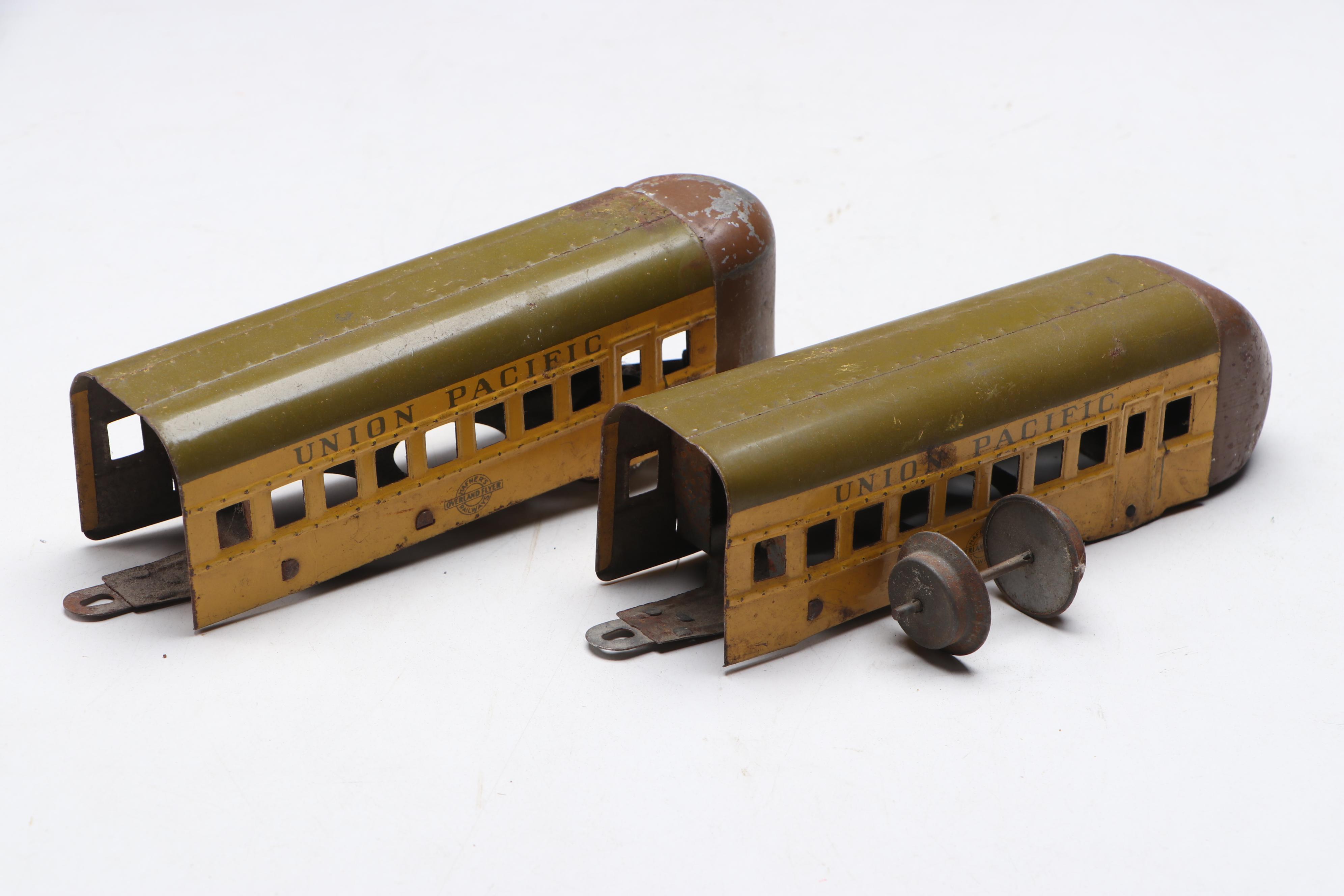 Hafner "Overland Flyer" Union Pacific Wind-Up Metal Train, Mid-20th Century