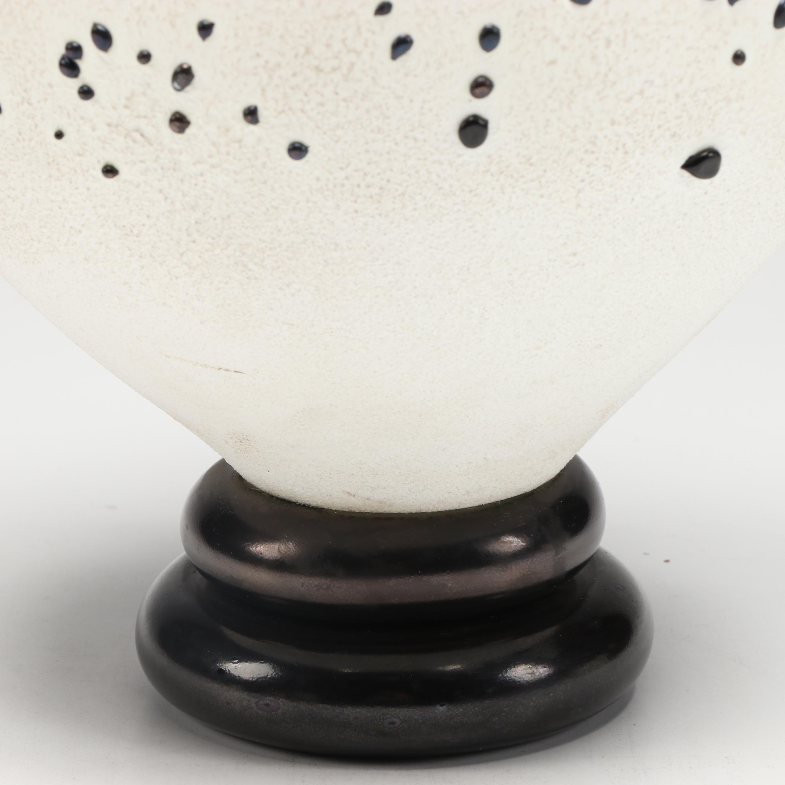 Signed Threaded Art Glass Vase