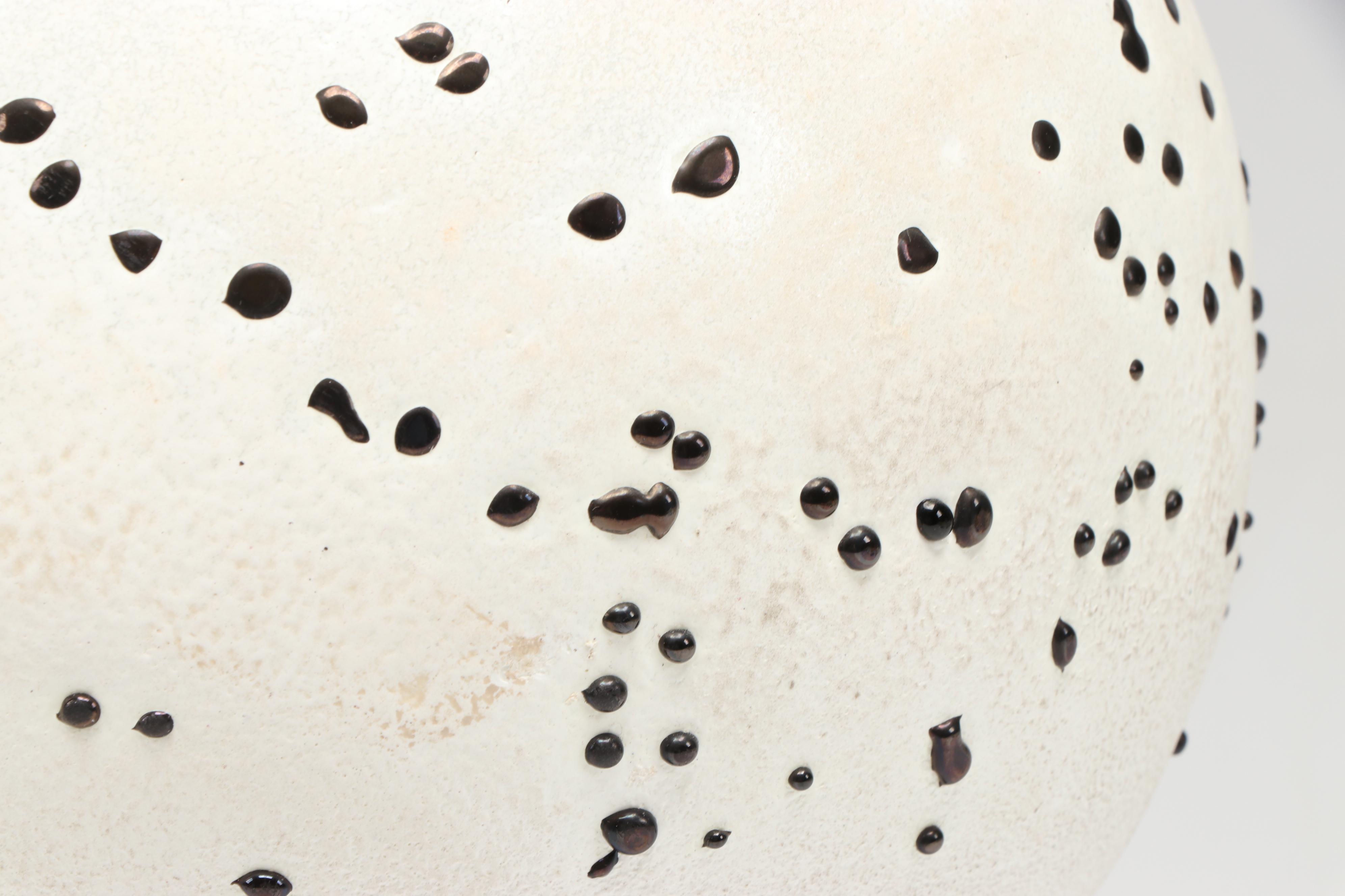 Signed Threaded Art Glass Vase