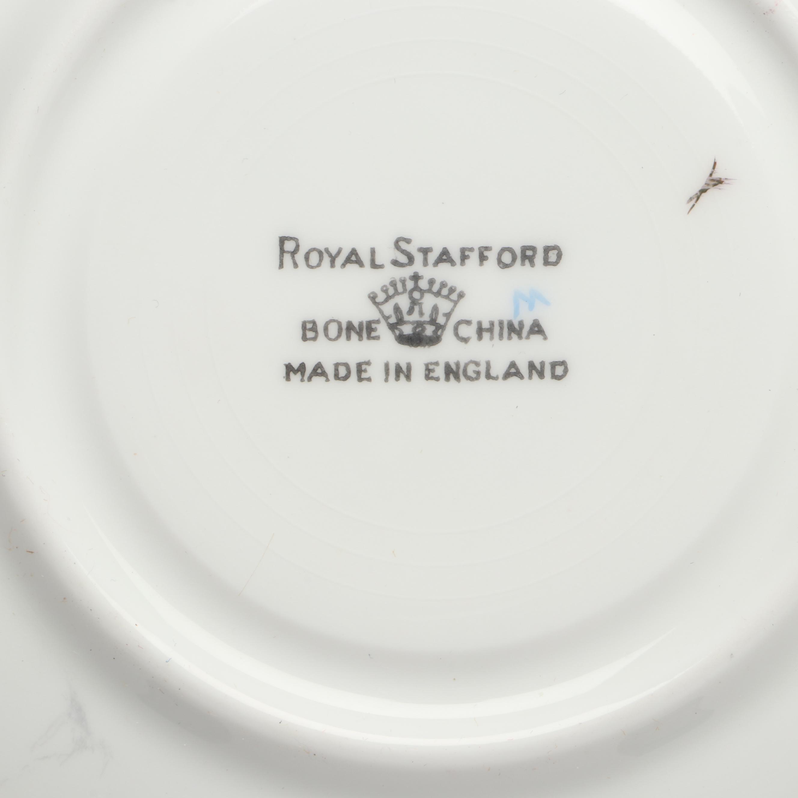 Spode Blue Room Collection with Other Teacups and Saucers