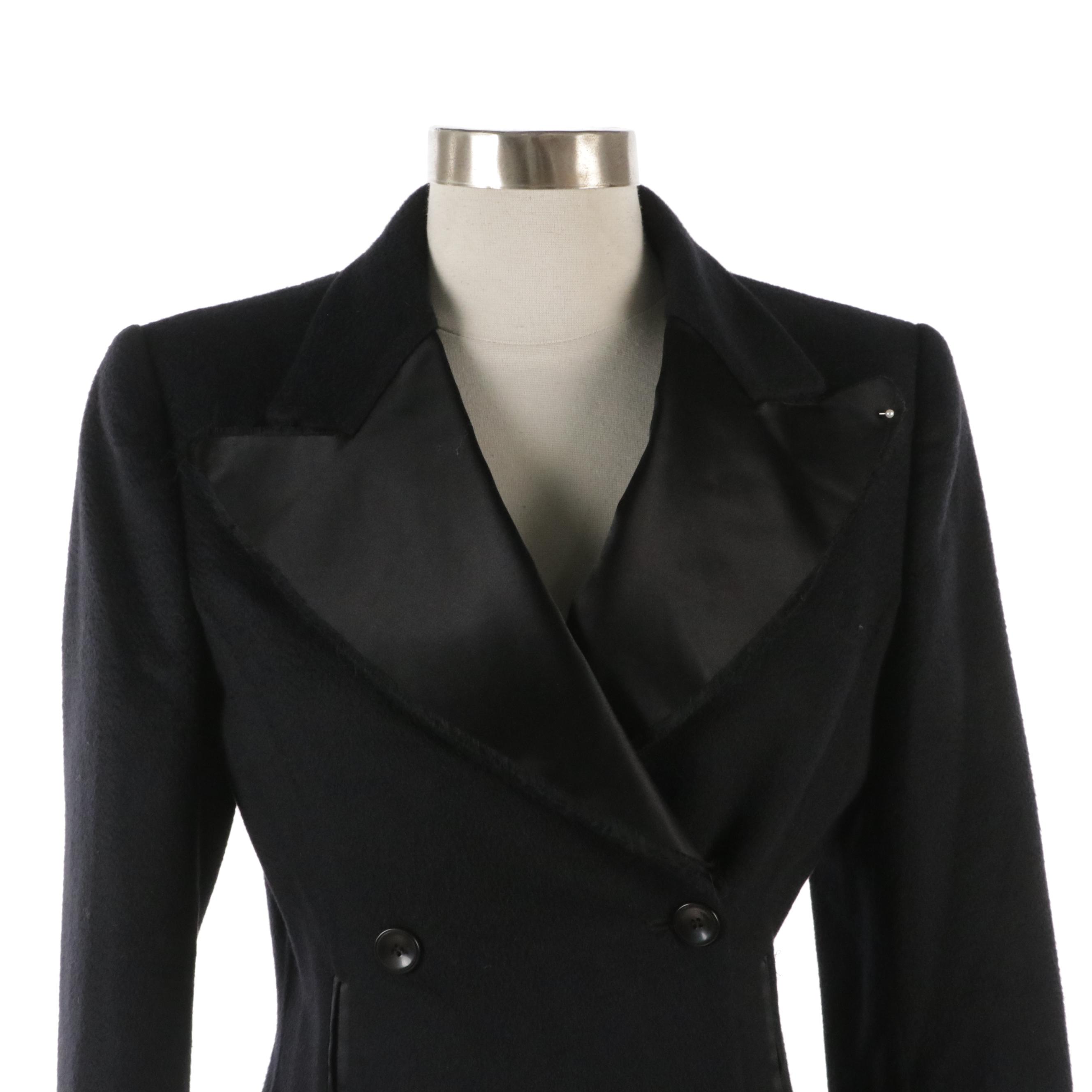 Stella McCartney Cashmere, Silk, and Wool Blend Double-Breasted Jacket