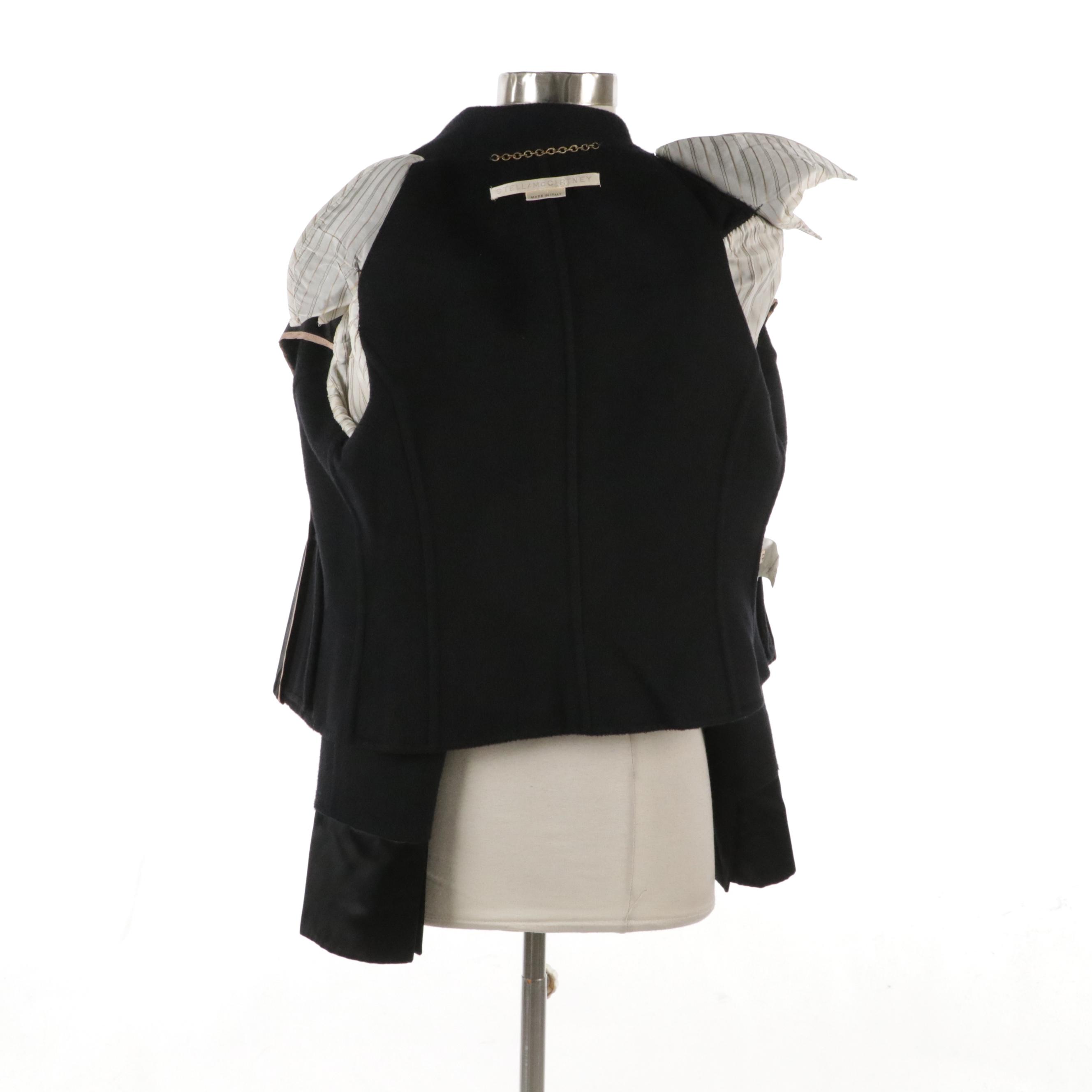 Stella McCartney Cashmere, Silk, and Wool Blend Double-Breasted Jacket