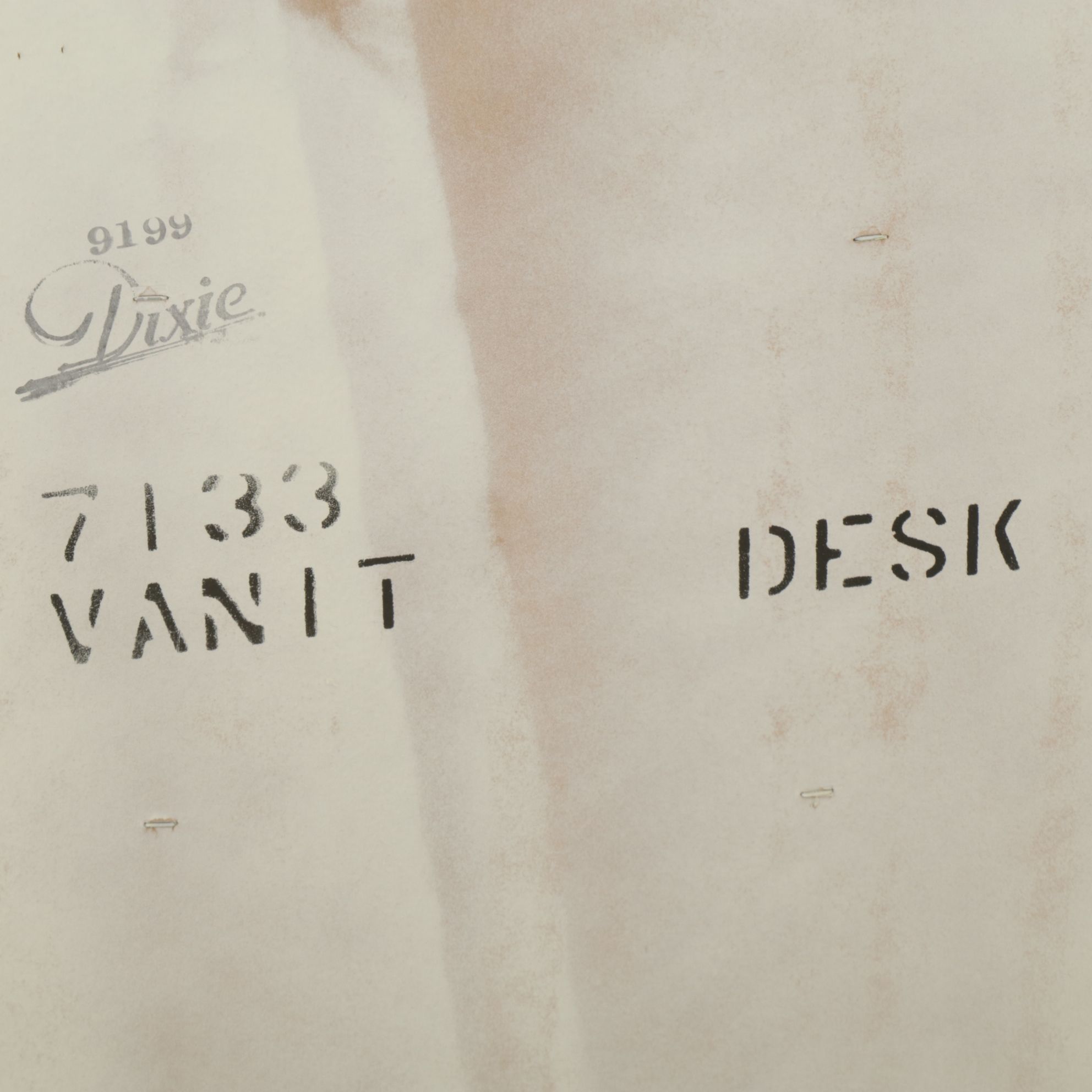 Dixie Furniture French Provincial Painted Vanity Desk, Hutch, and Chair