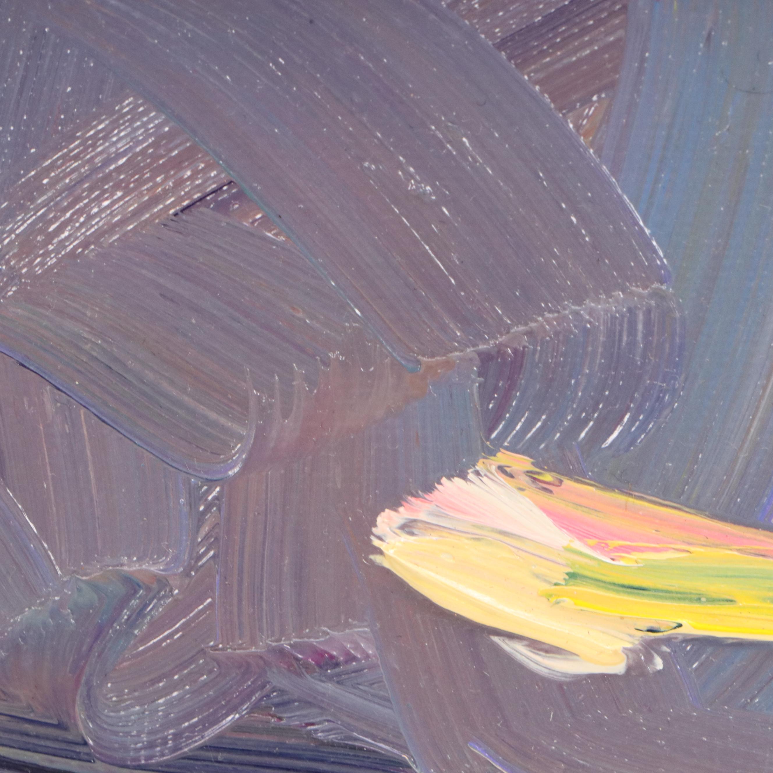 William Hawkins Oil Painting of Sunset Landscape, 21st Century