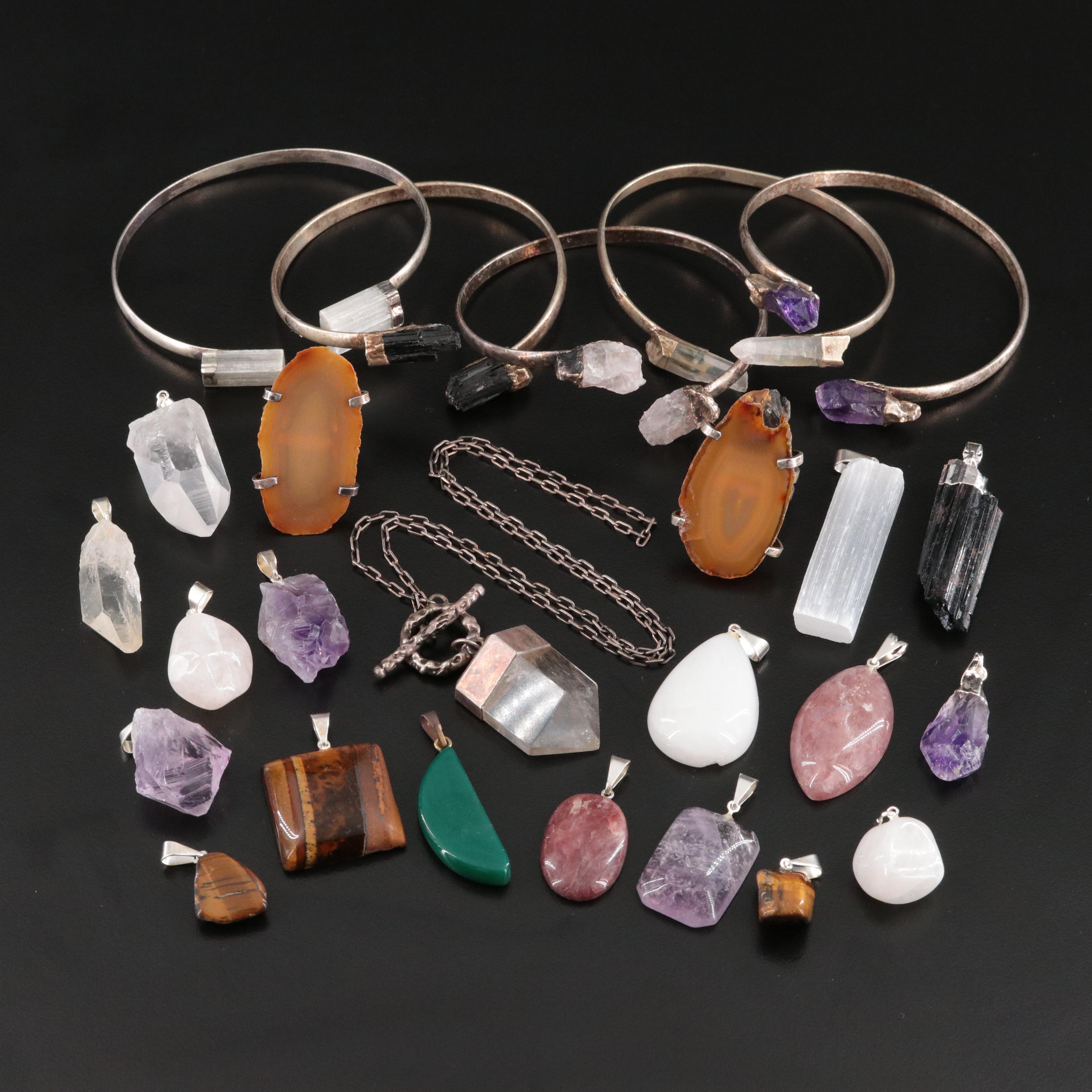 Agate, Amethyst and Tiger's Eye Featured in Gemstone Jewelry Collection