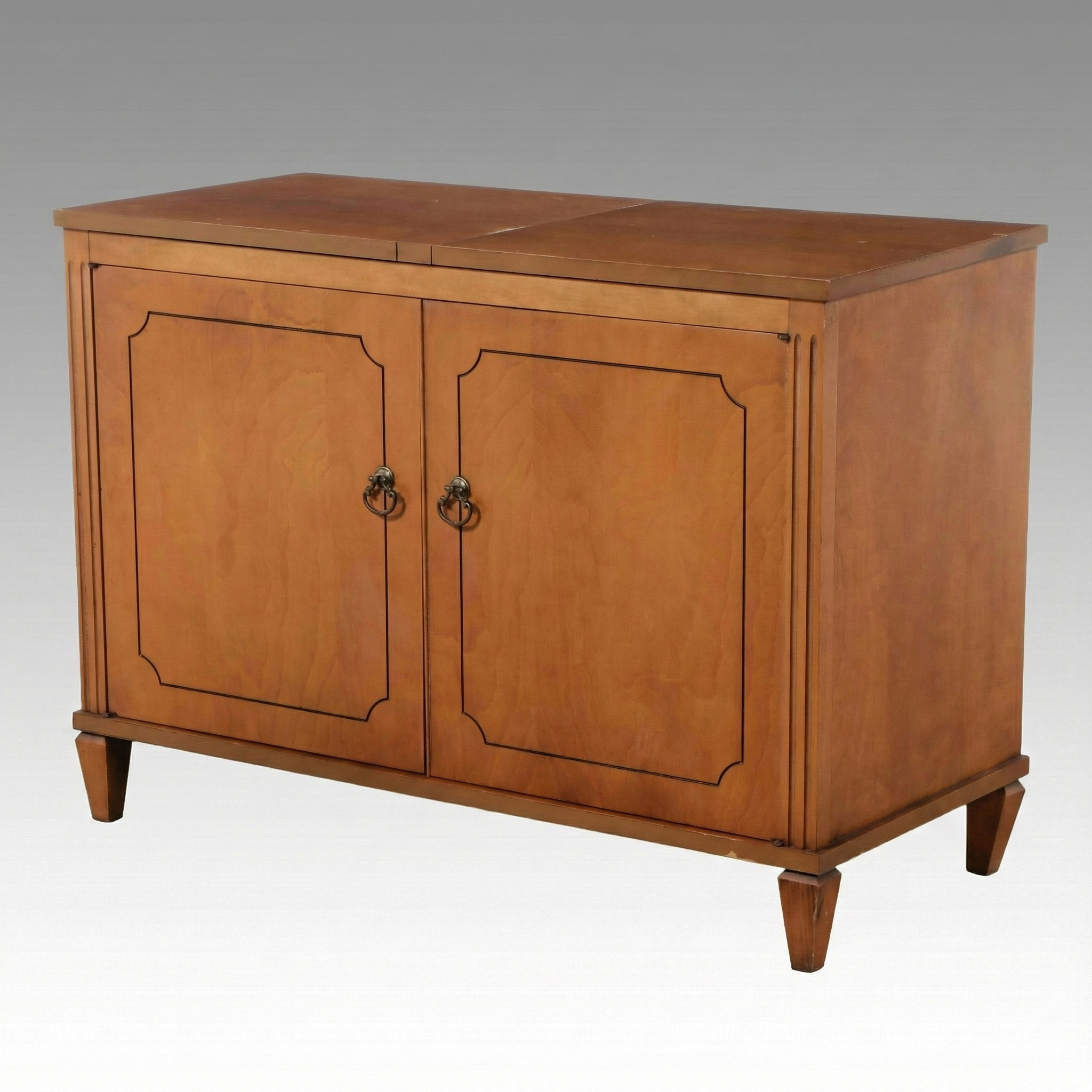 Garrard "Synchro-Lab 55" Record Player in Birch Console