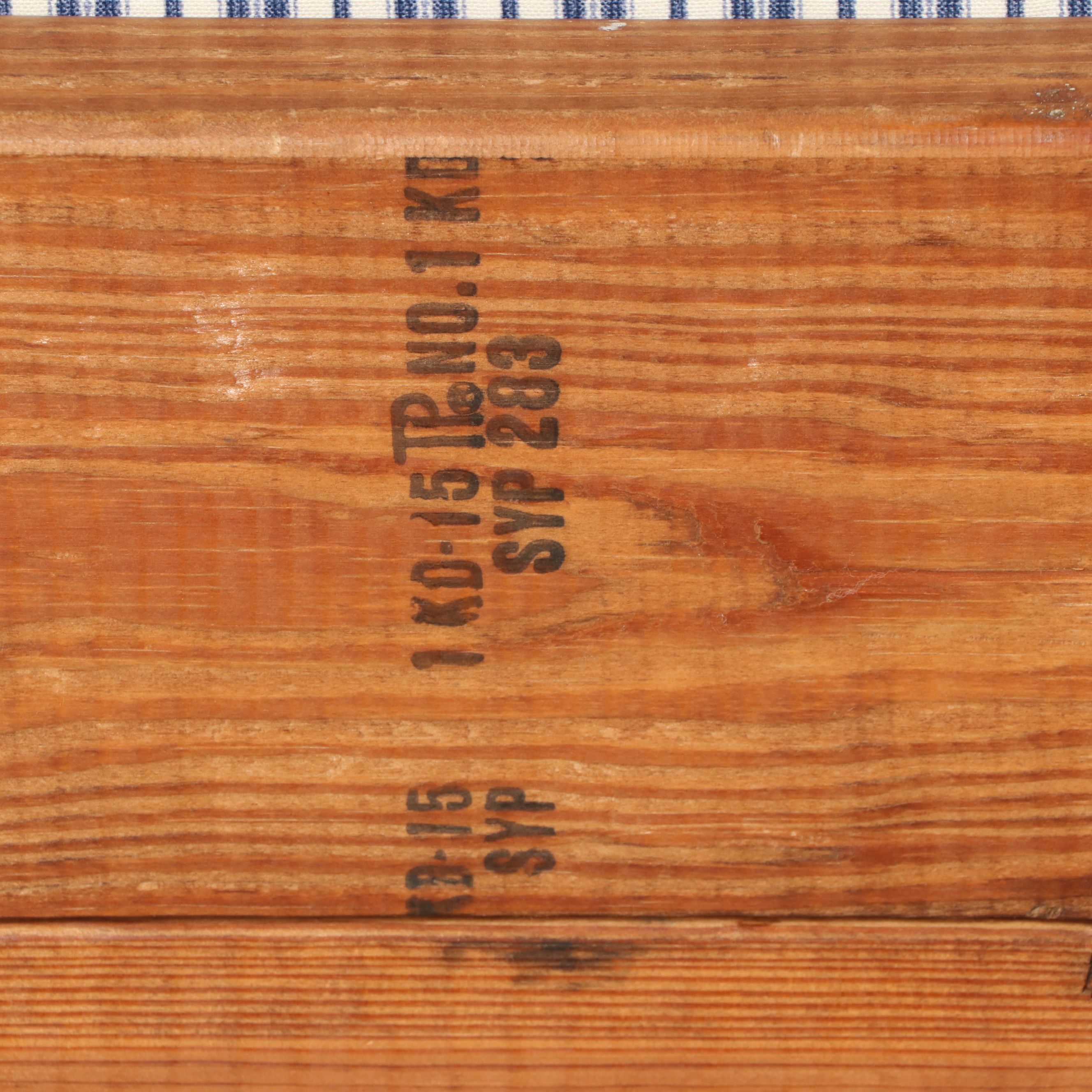 This End Up Pine Dining Table with Bench Seat and Four Armchairs