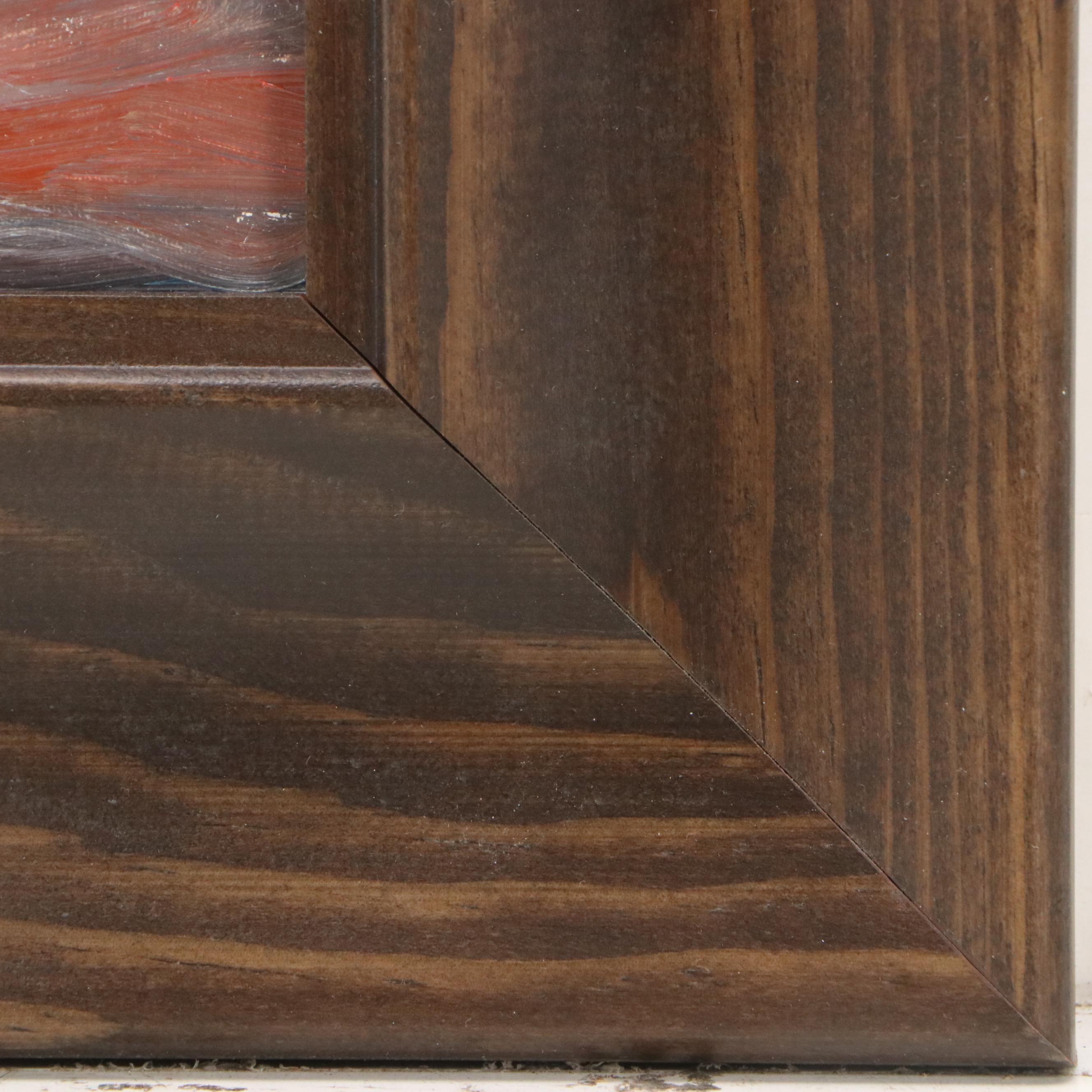 Andrew Semberecki Oil Painting "Sunset Landscape," 2024