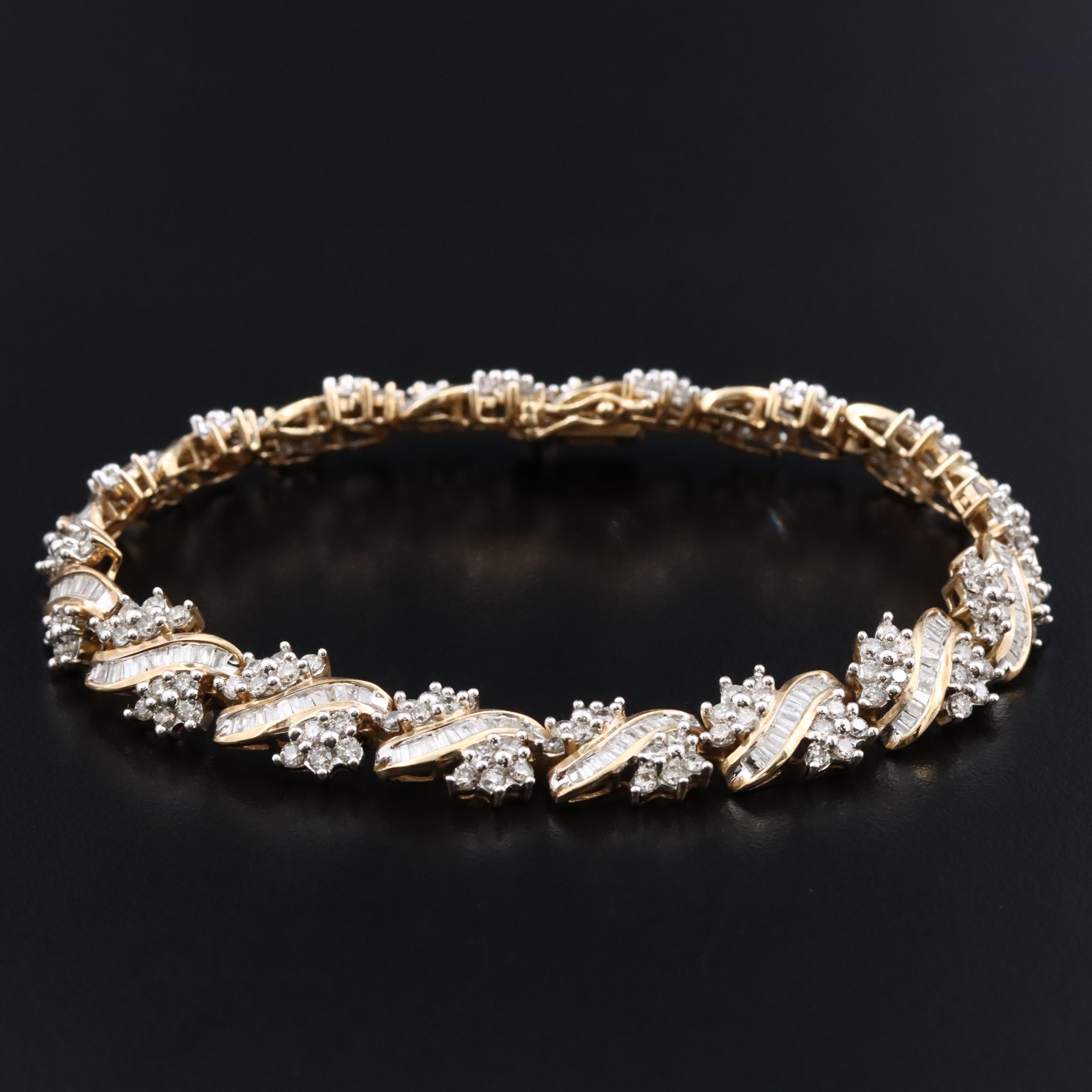 10K 4.56 CTW Diamond Bracelet