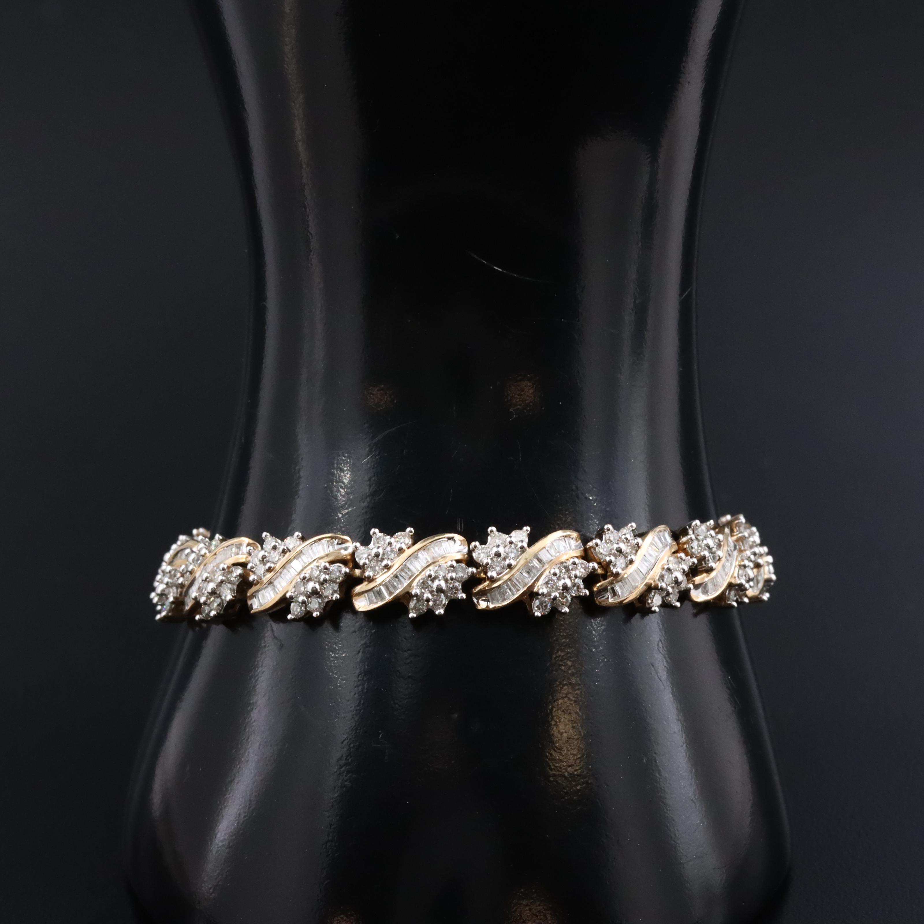 10K 4.56 CTW Diamond Bracelet