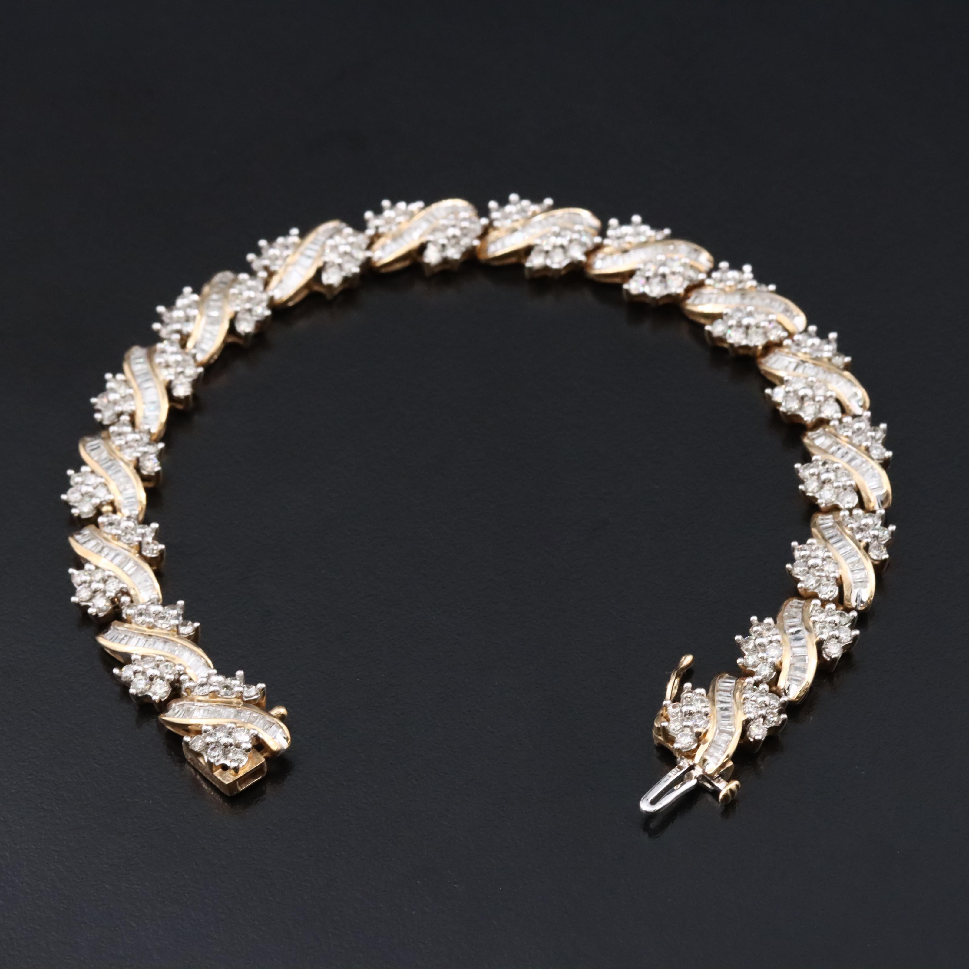 10K 4.56 CTW Diamond Bracelet
