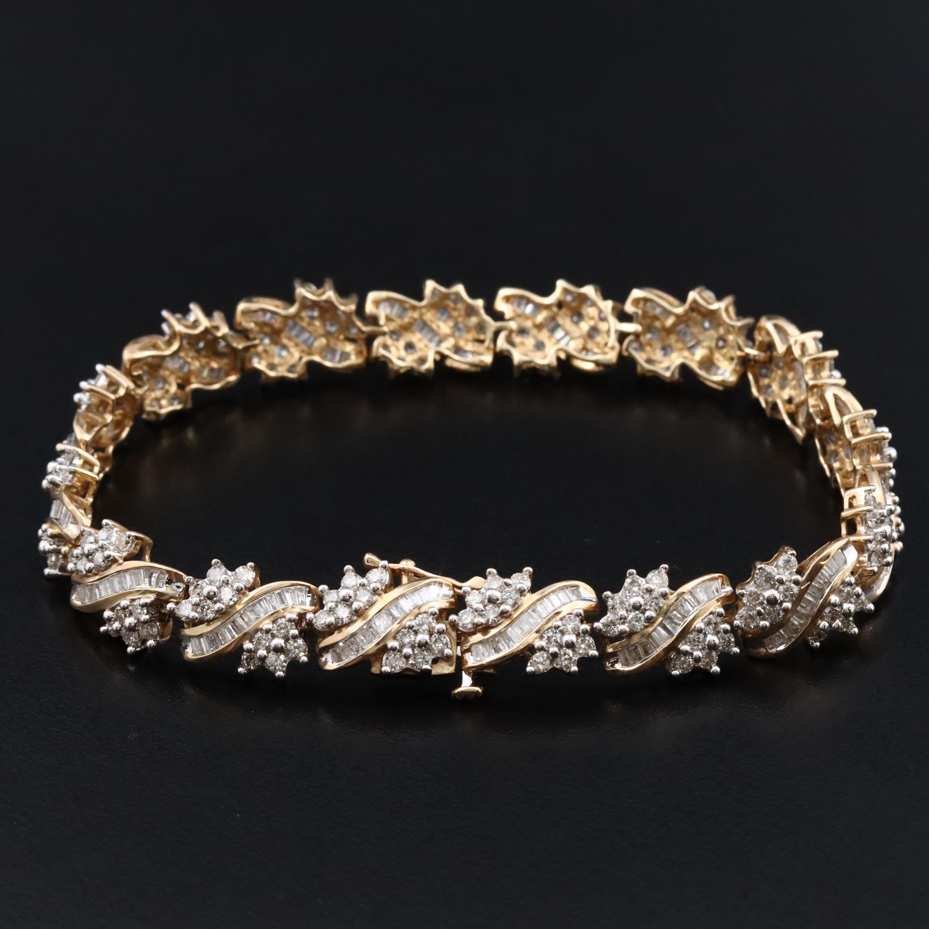 10K 4.56 CTW Diamond Bracelet