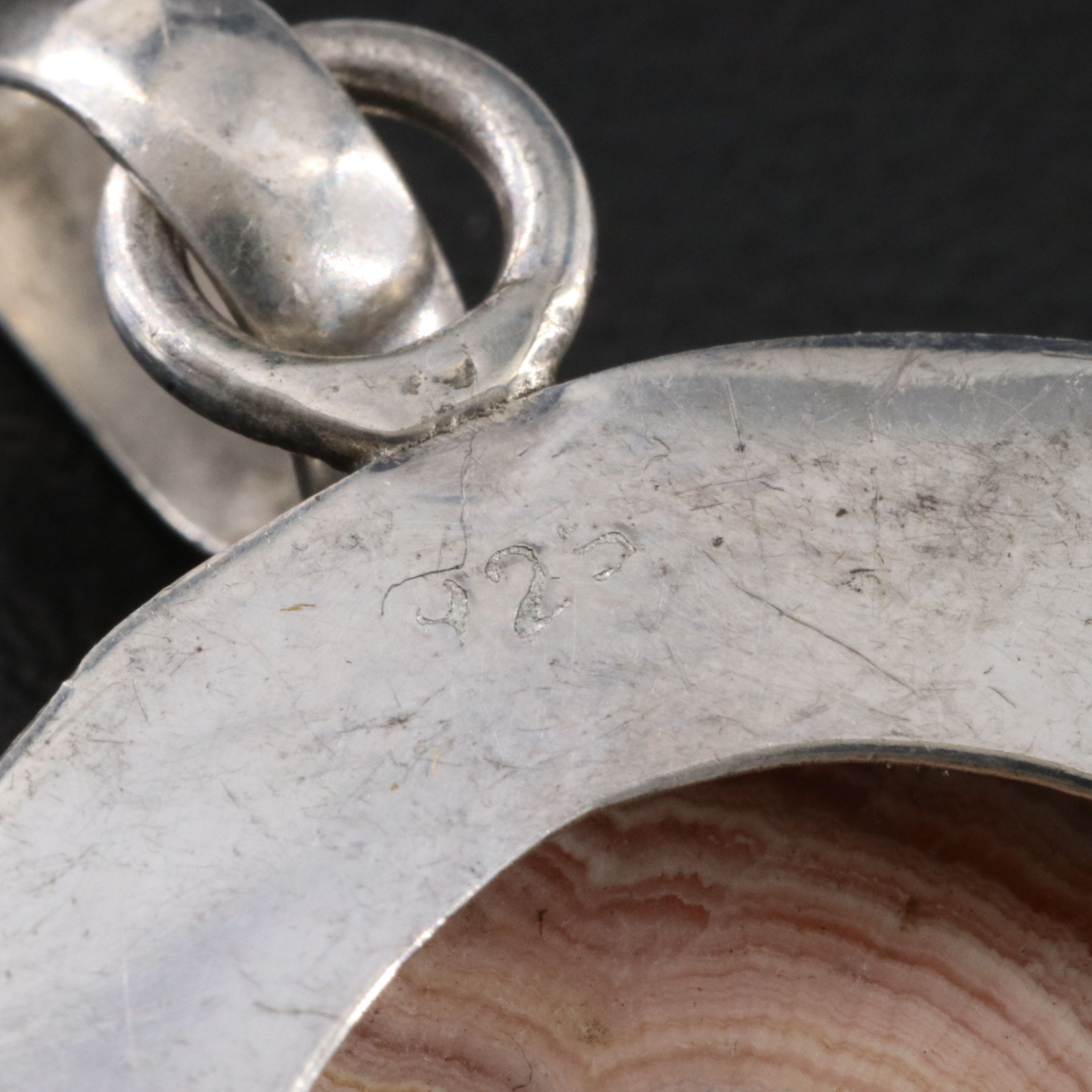 Sterling Rhdochrosite Pendant