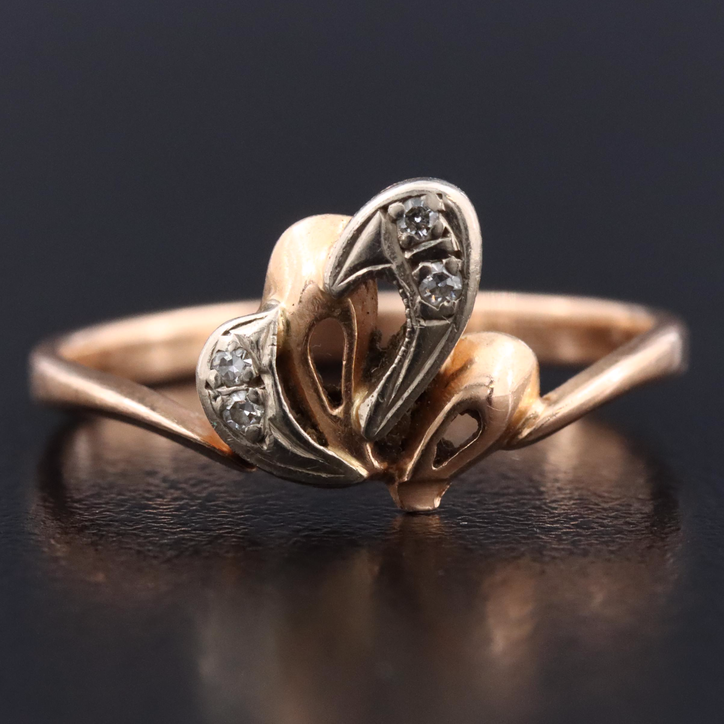 14K 0.04 CTW Diamond Ring