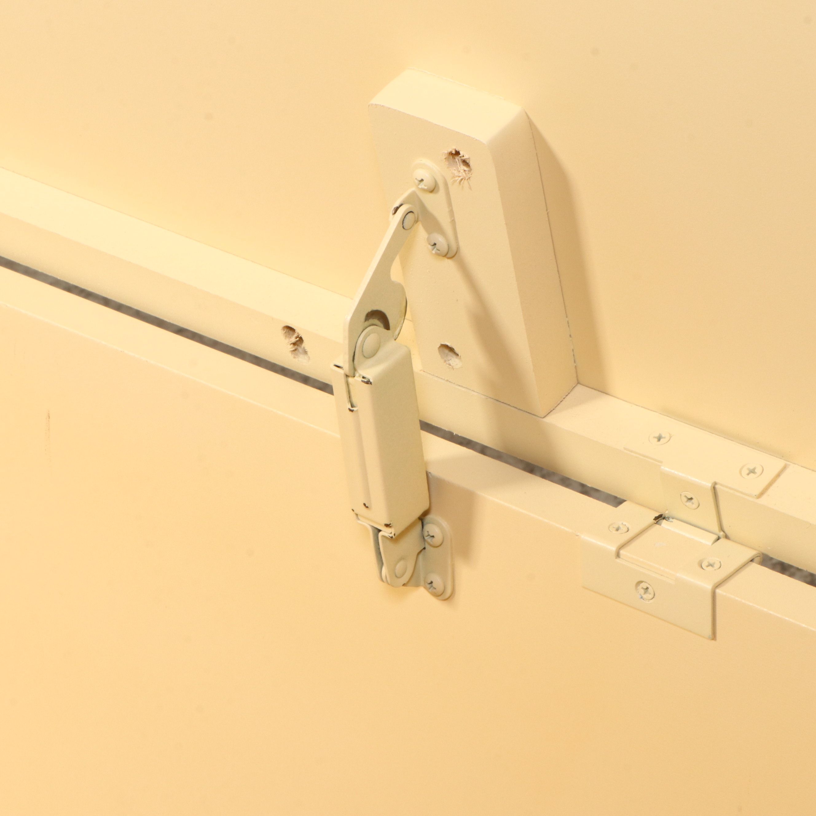 Victorian Style Paint Decorated Two-Tier Side Table and Wooden Trunk