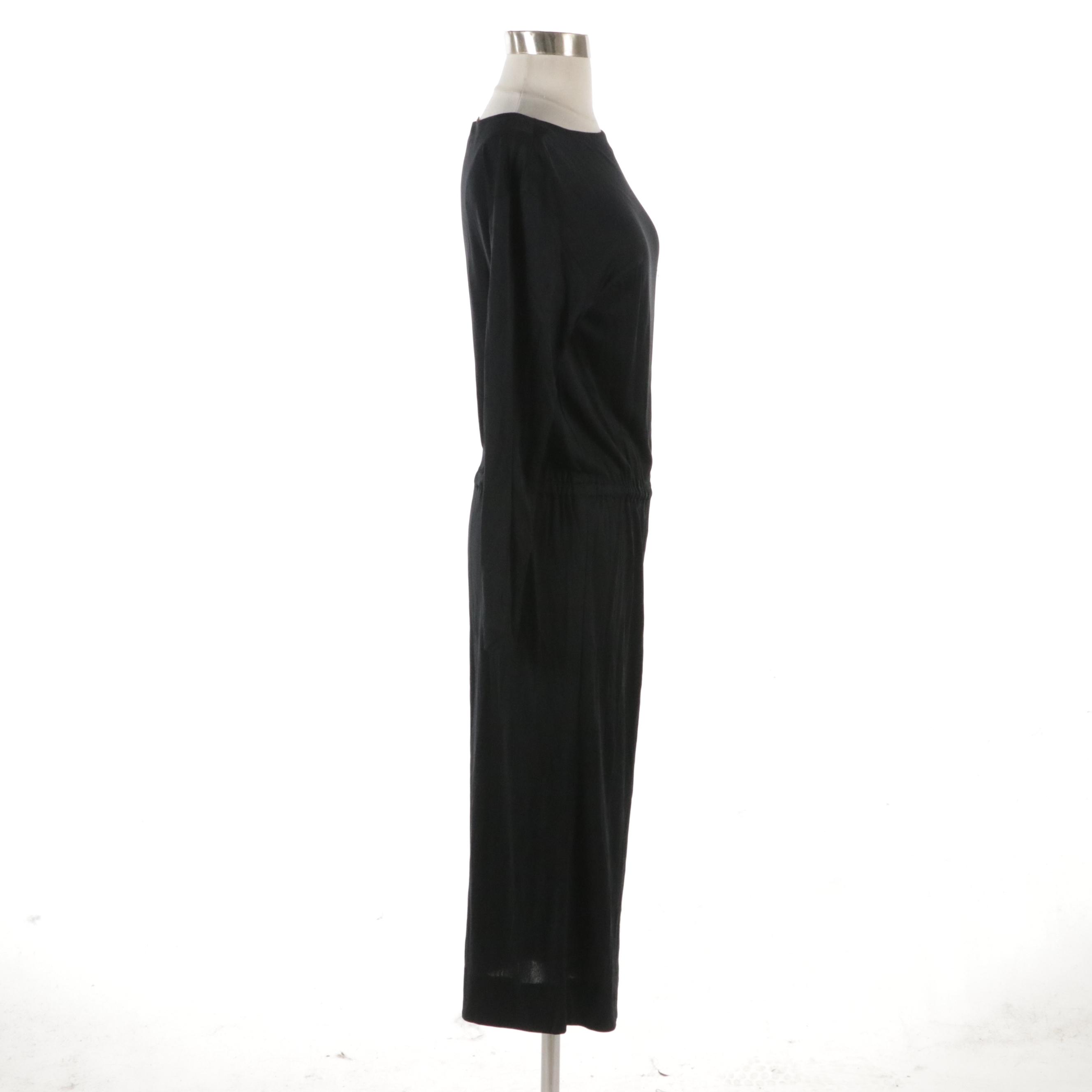 Emilio Pucci Black Silk Jersey Dress from Lord & Taylor, 1960s Vintage