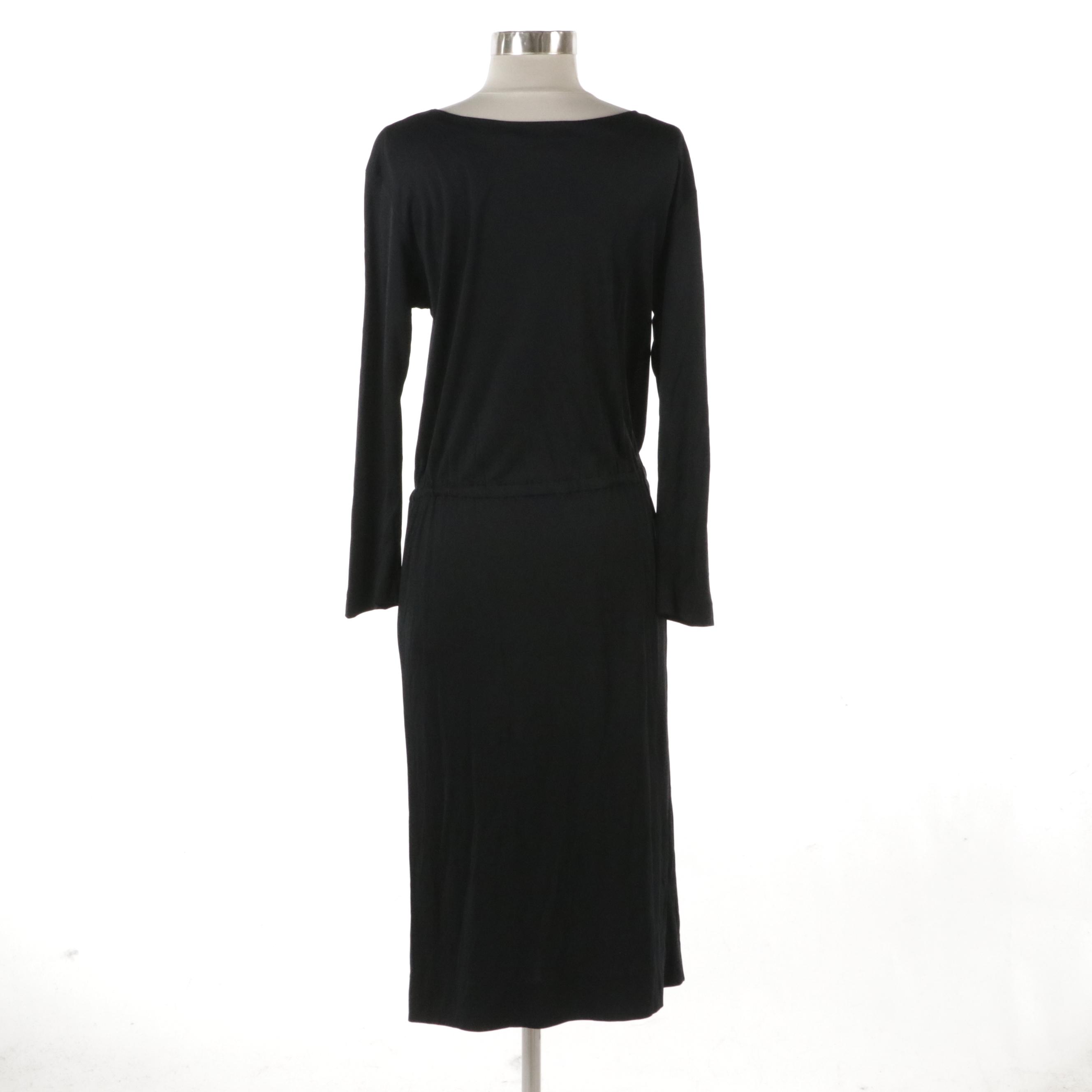 Emilio Pucci Black Silk Jersey Dress from Lord & Taylor, 1960s Vintage