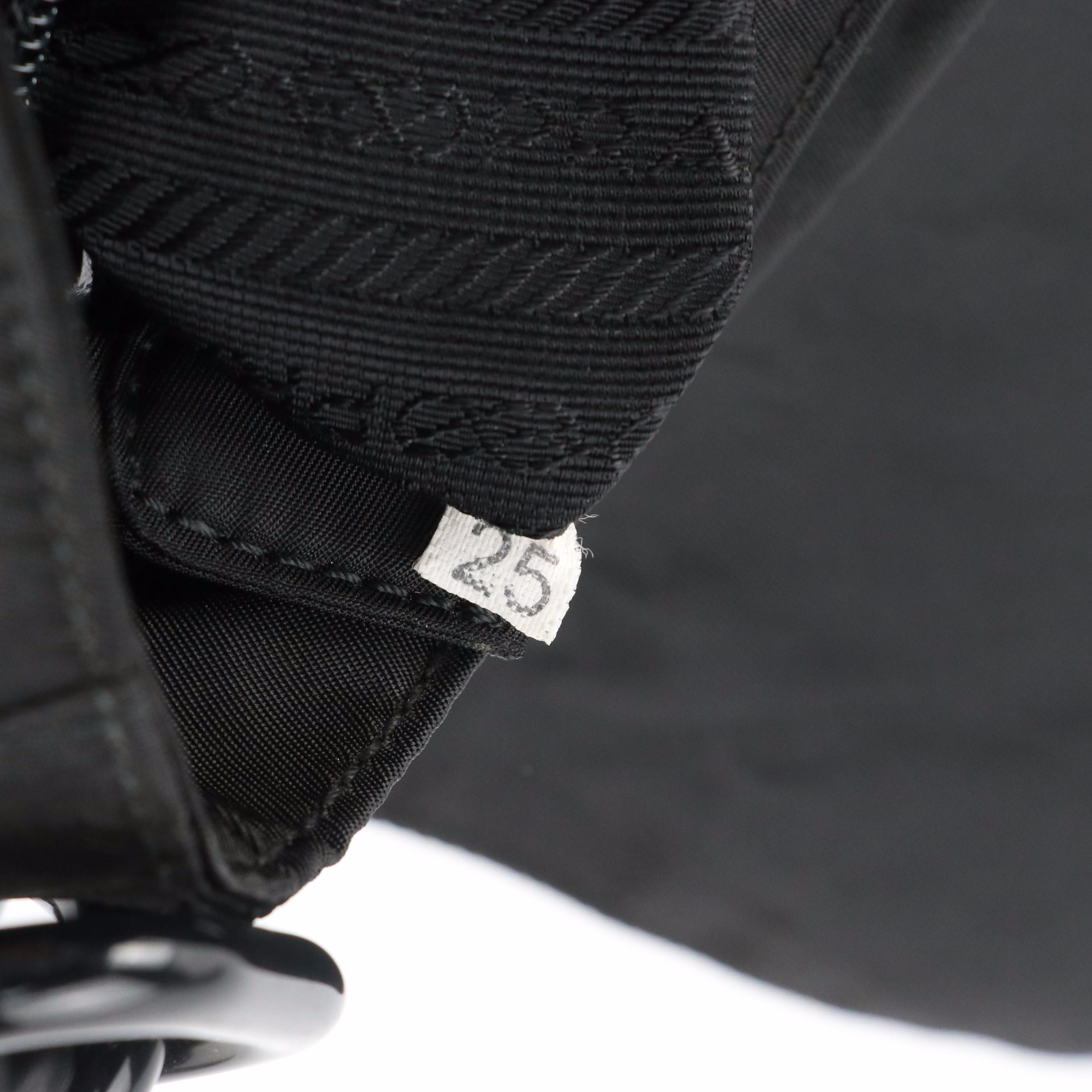 Prada Black Chain Swing Shoulder Bag in Black Tessuto Nylon