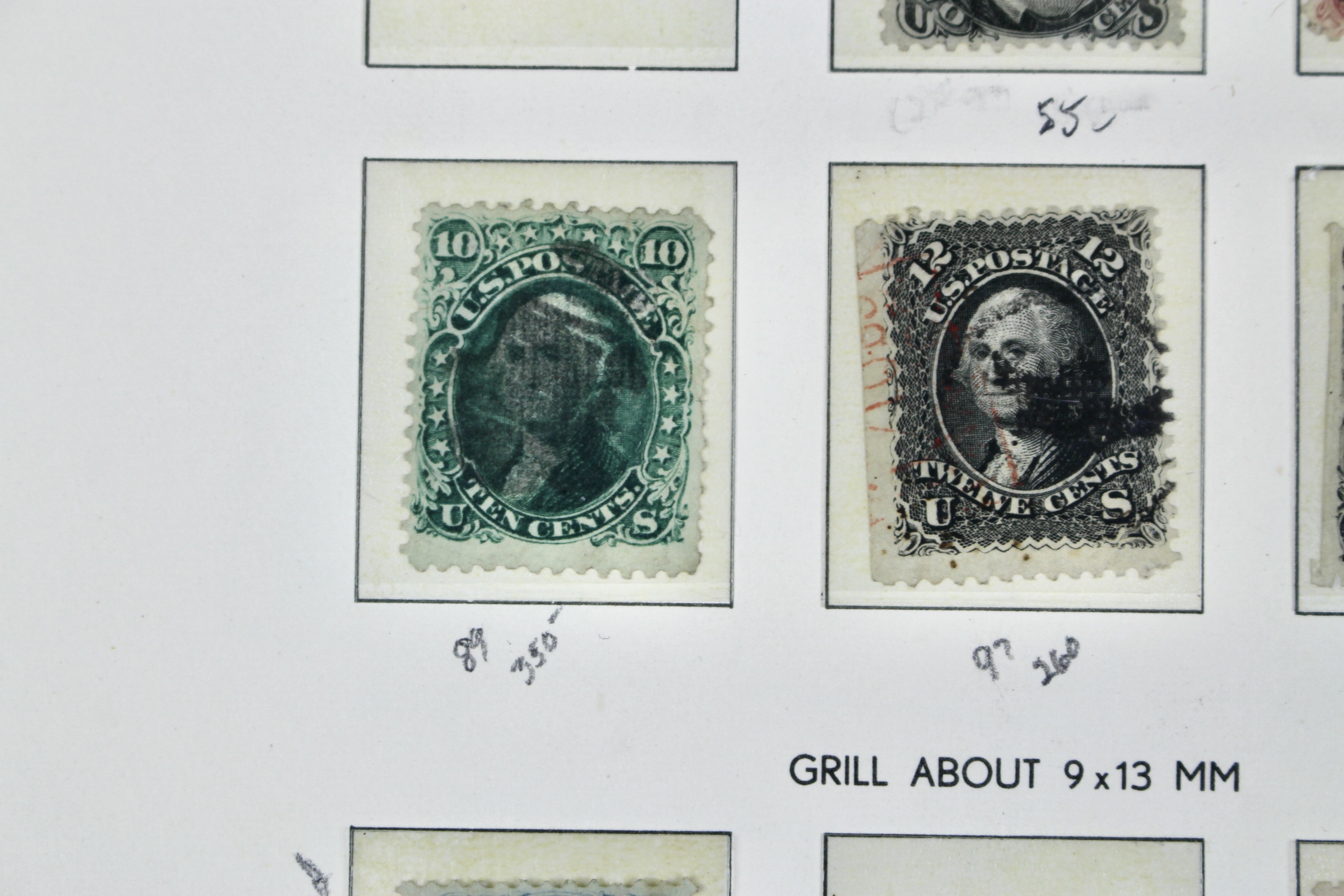 Early Used U.S. Postage Stamp Collection, 1851 to 1882