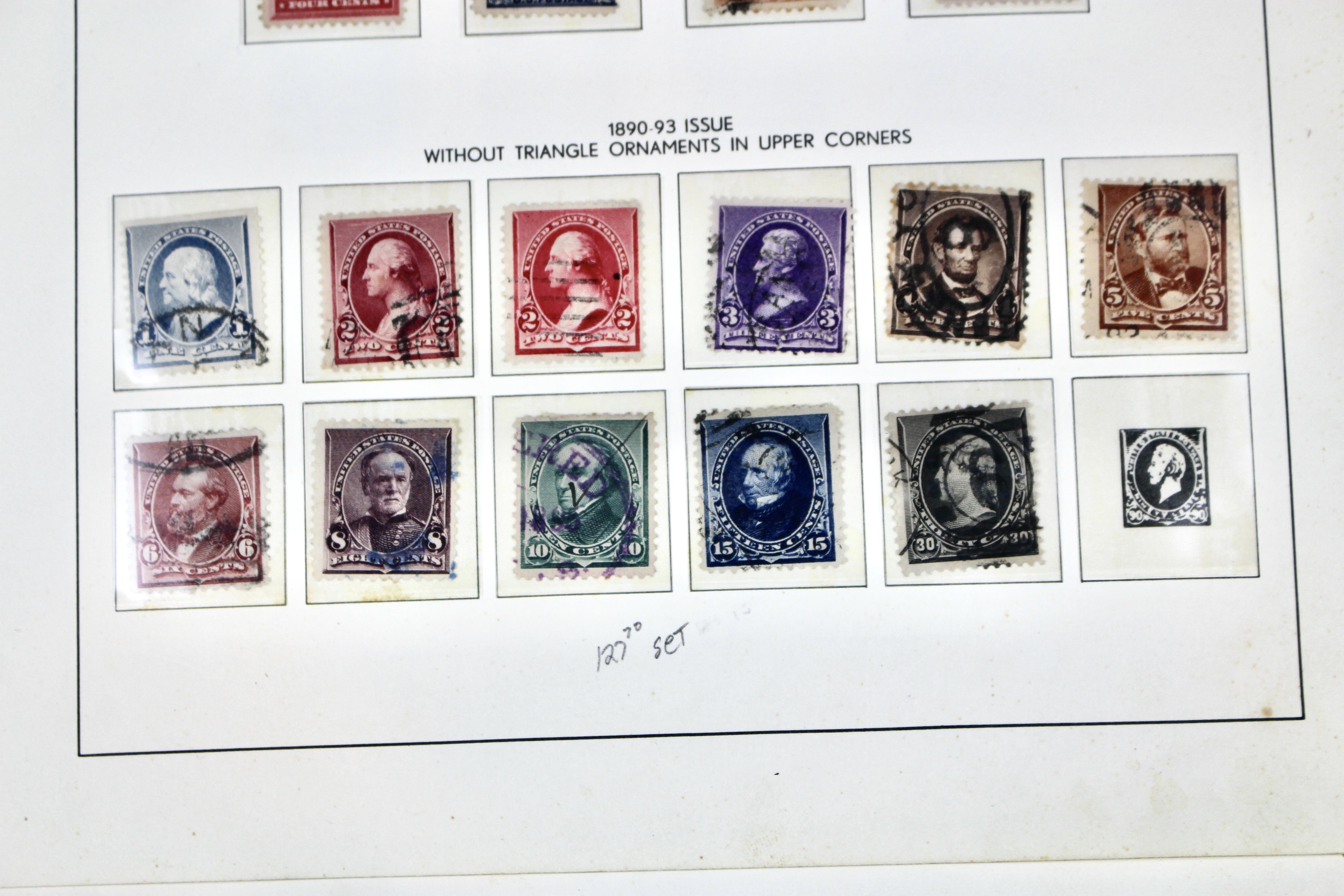 Antique U.S. Postage Stamp Collection, 1883 to 1917, Mint and Used