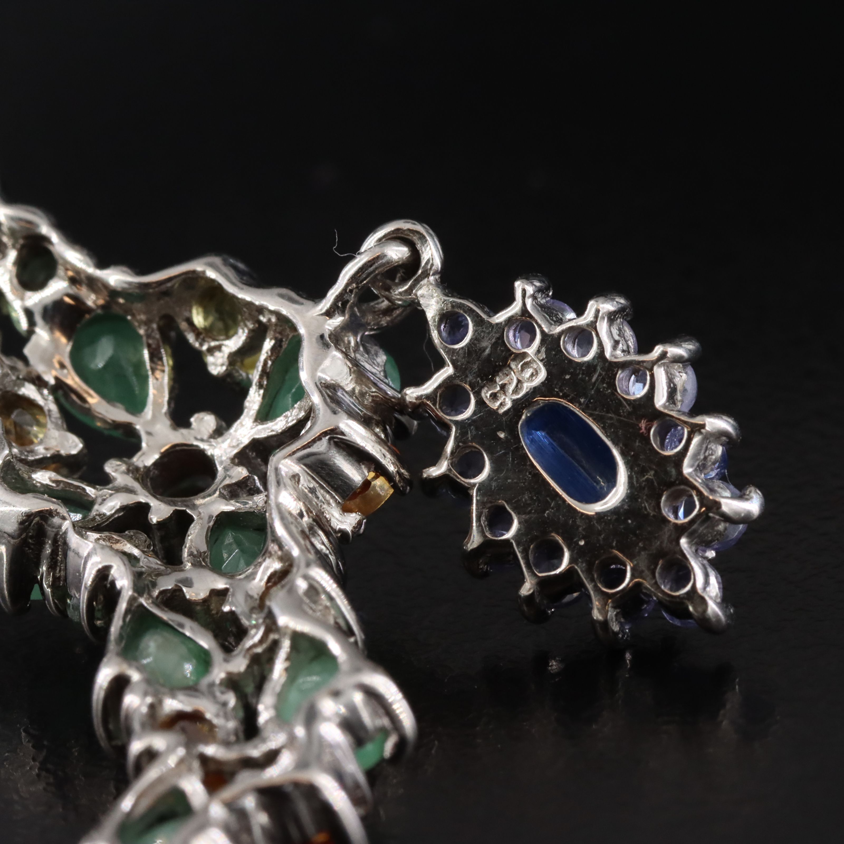 Sterling Gemstone Necklace