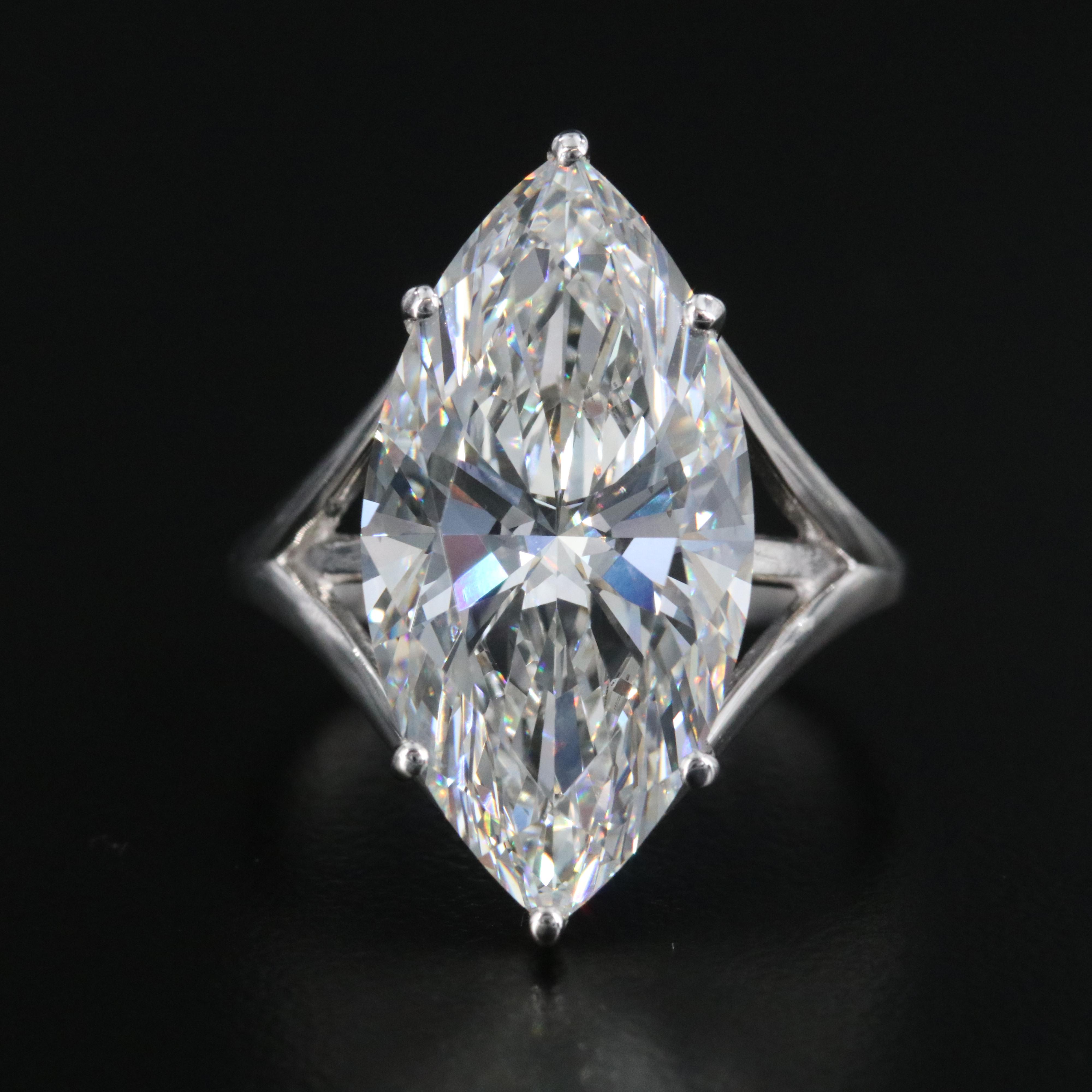 14K 10.13 CT Lab Grown Diamond Solitaire Ring with IGI Report