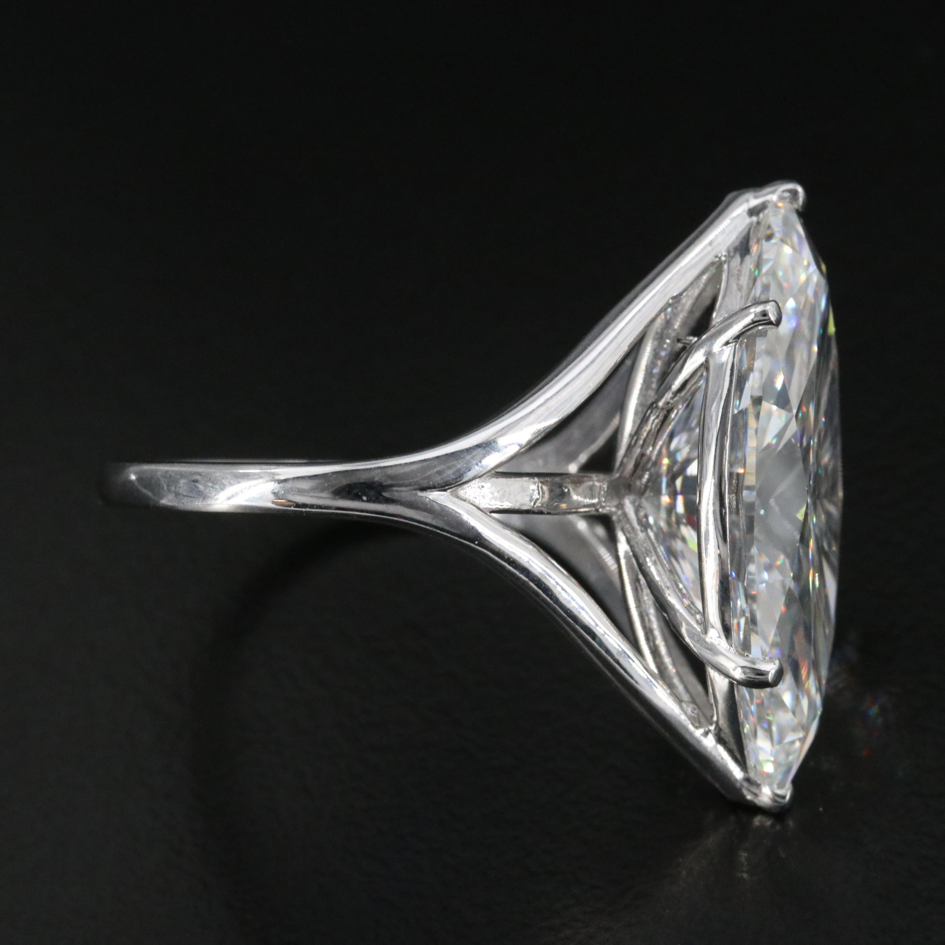 14K 10.13 CT Lab Grown Diamond Solitaire Ring with IGI Report