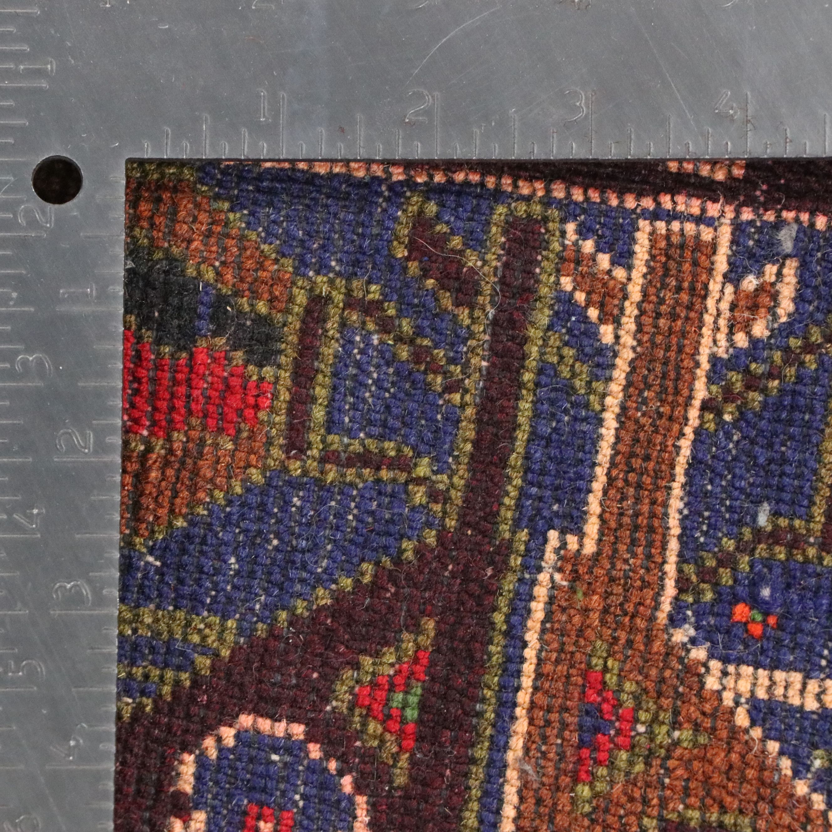 3'3 x 5'1 Hand-Knotted Afghan Baluch Area Rug