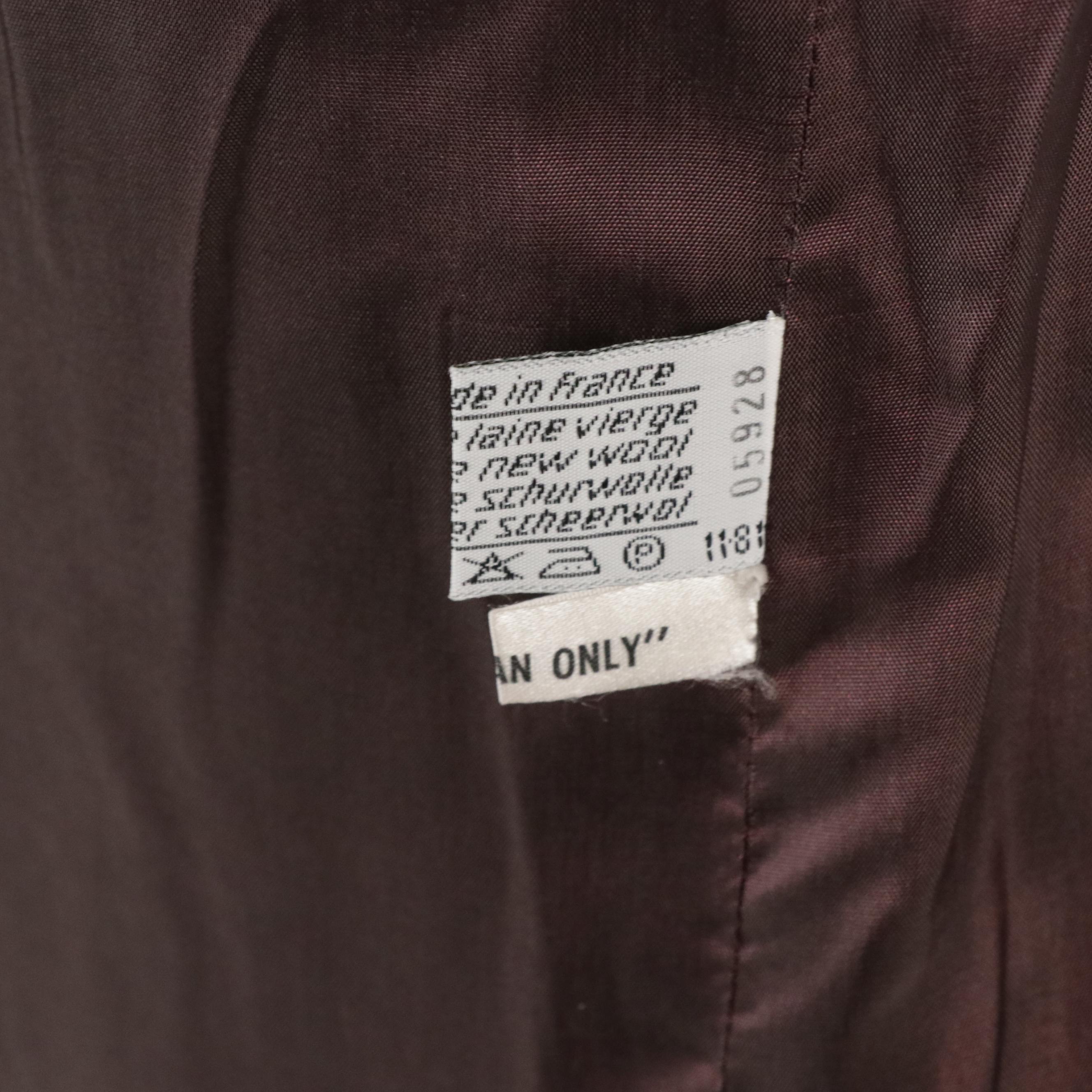 Chloé Gray Wool Double-Breasted Long Jacket