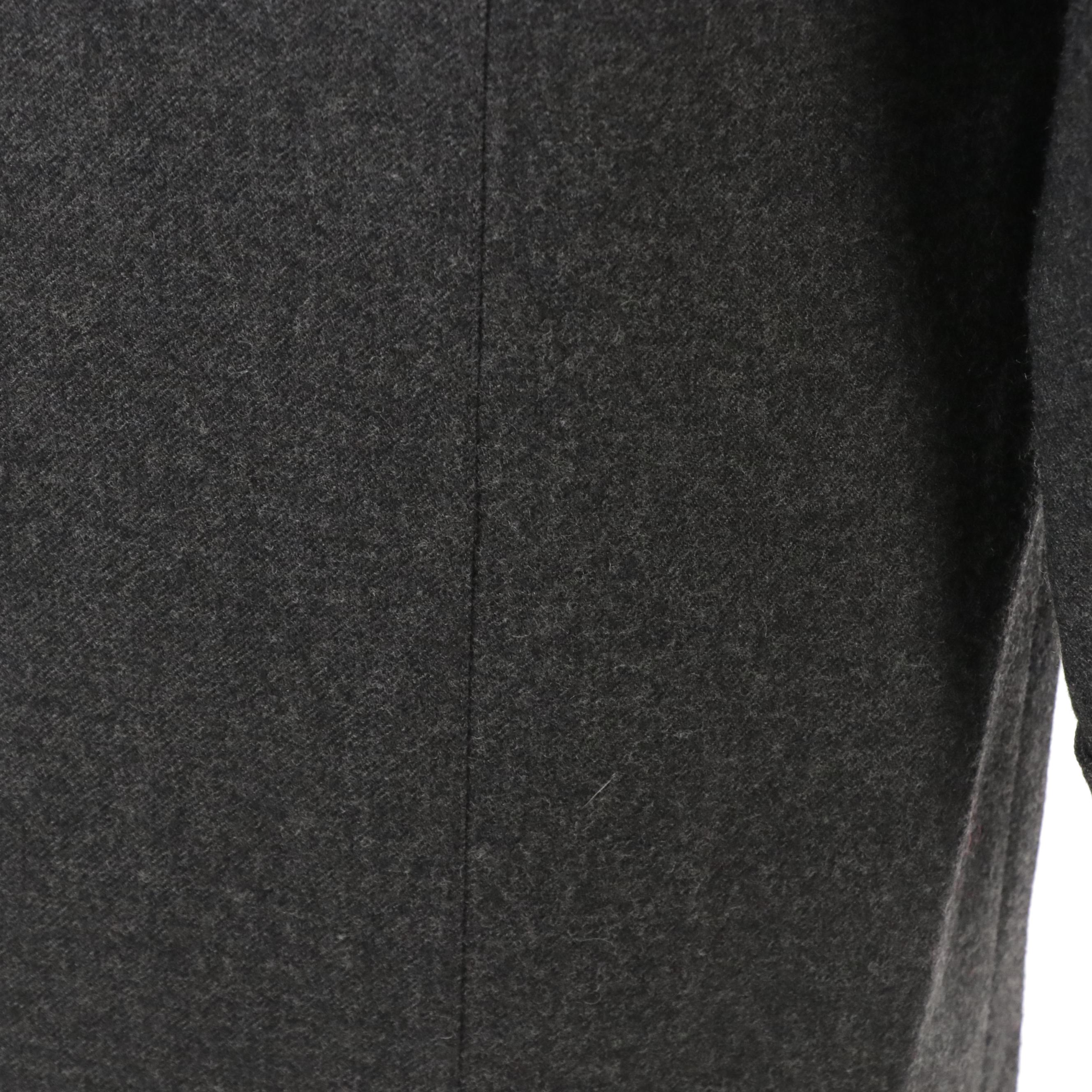 Chloé Gray Wool Double-Breasted Long Jacket