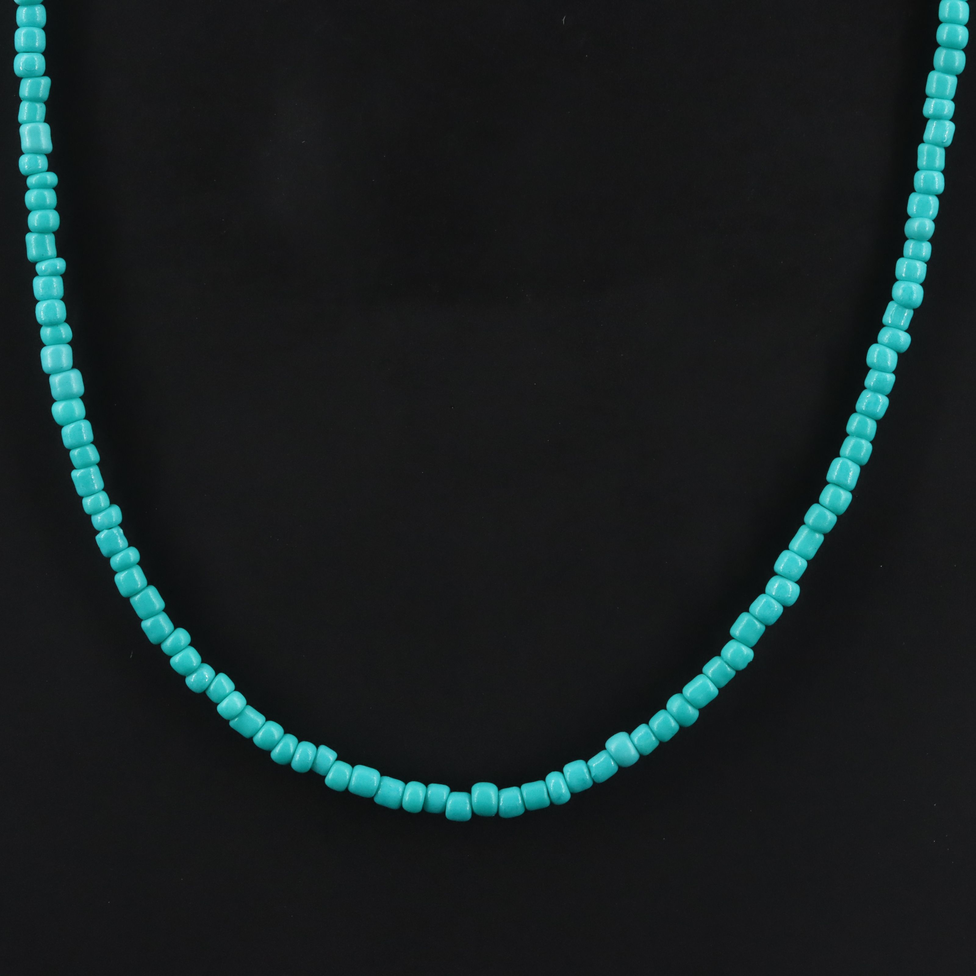 Faux Turqoise Bead Necklace