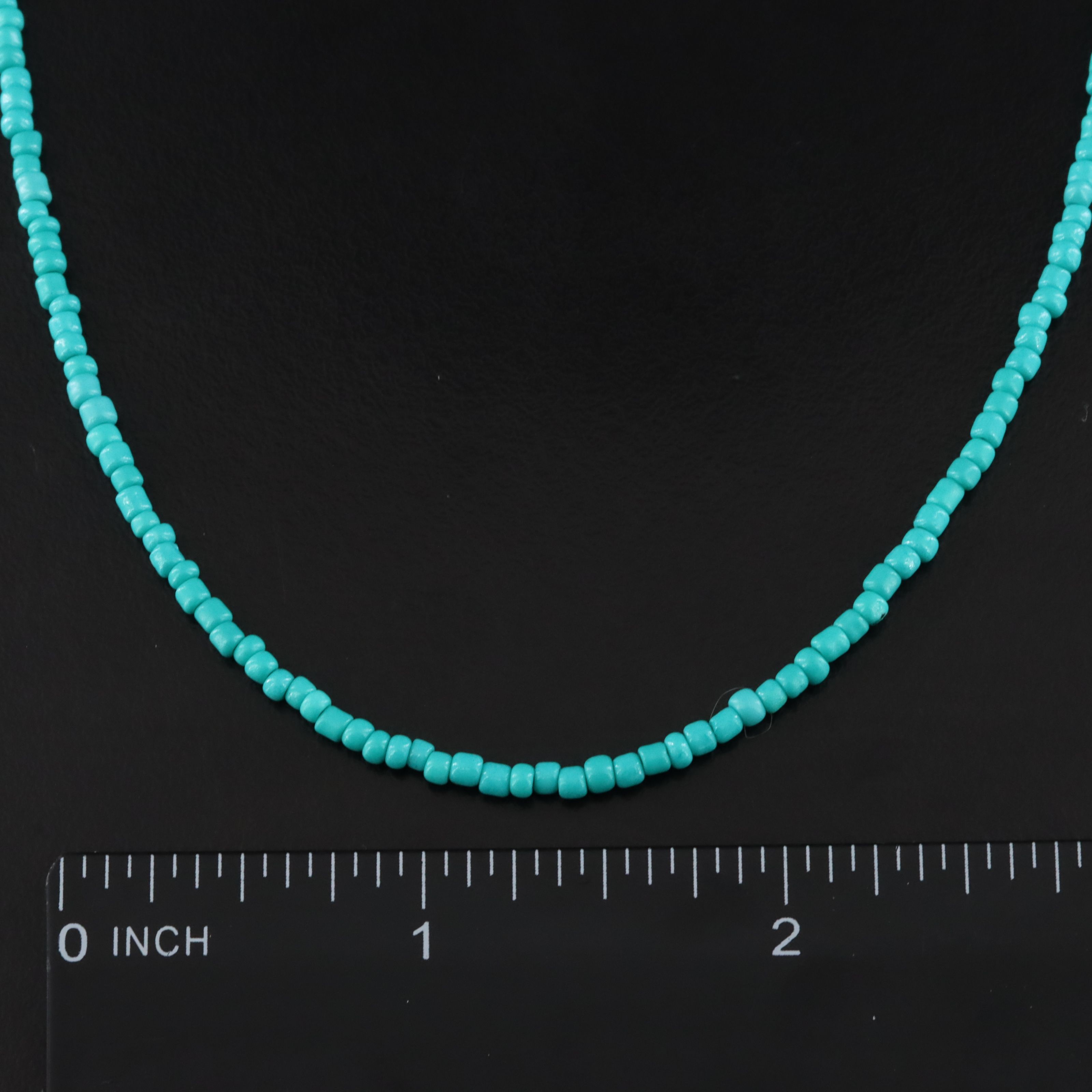 Faux Turqoise Bead Necklace