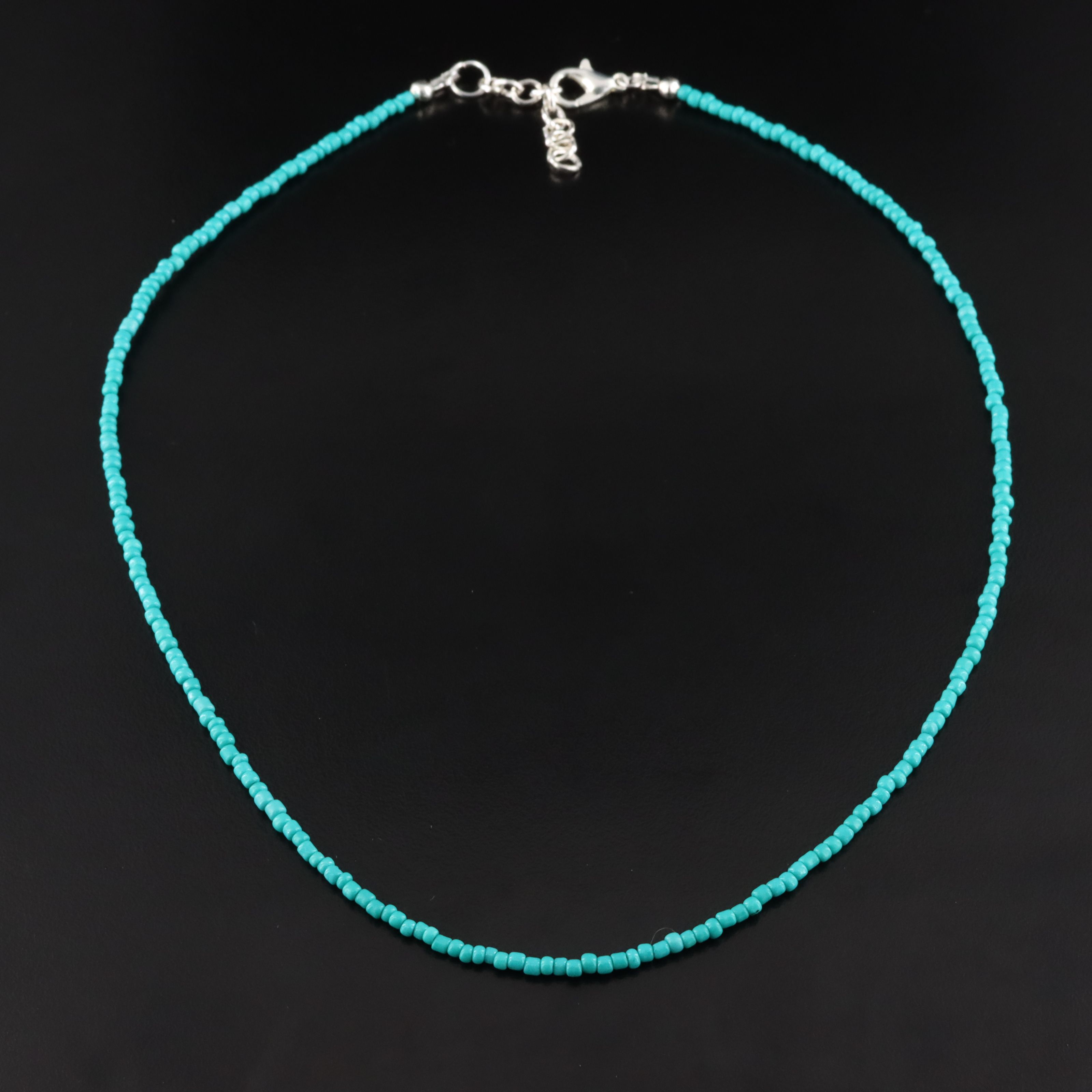 Faux Turqoise Bead Necklace