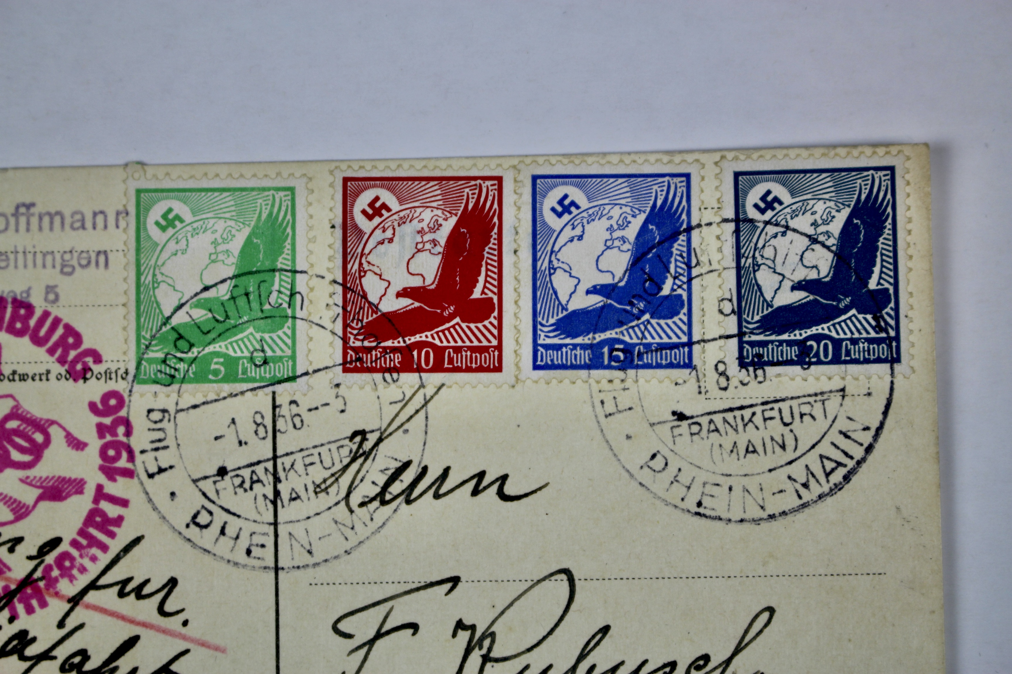 1936 Germany Graf Zeppelin Postcard