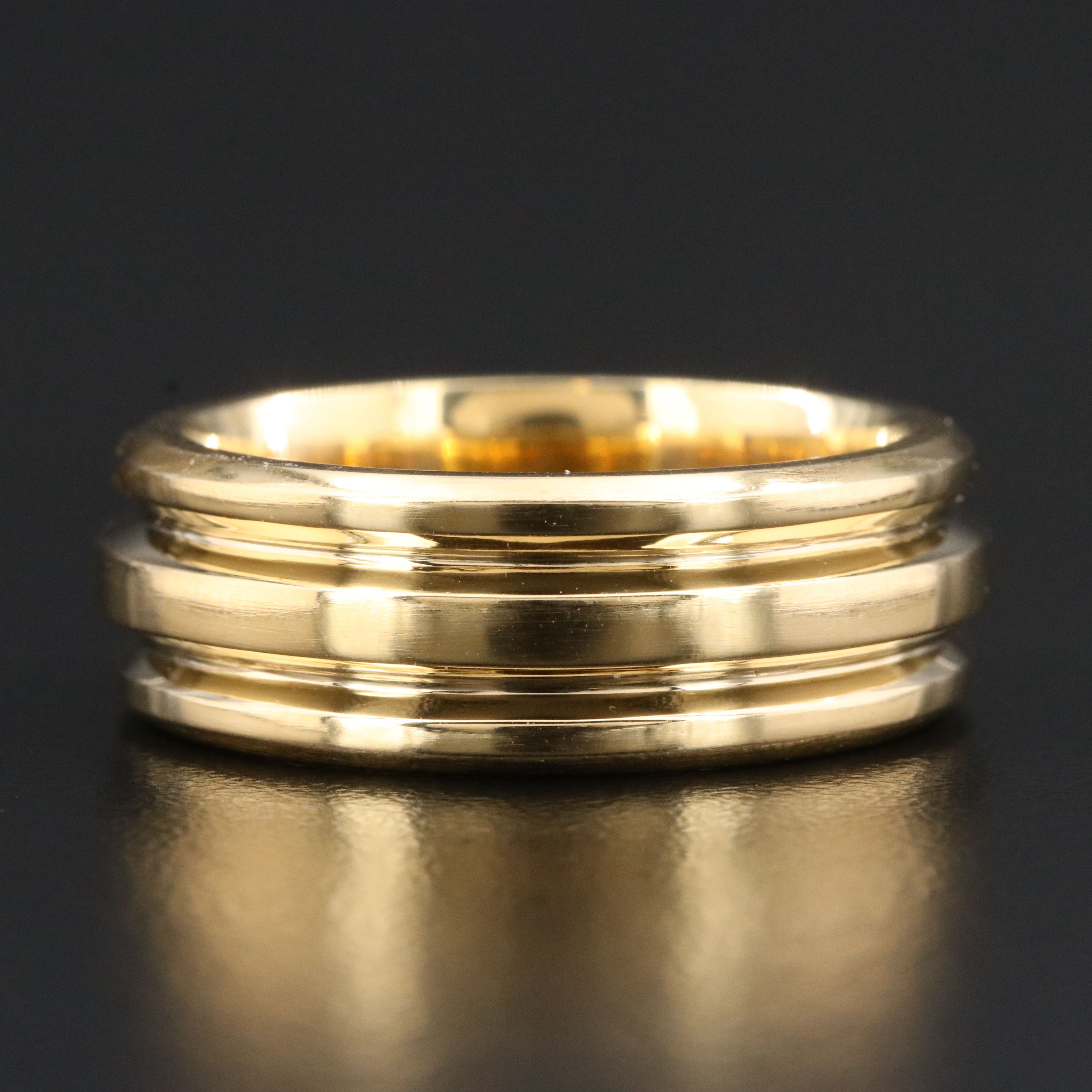 David Yurman 18K Grooved Band