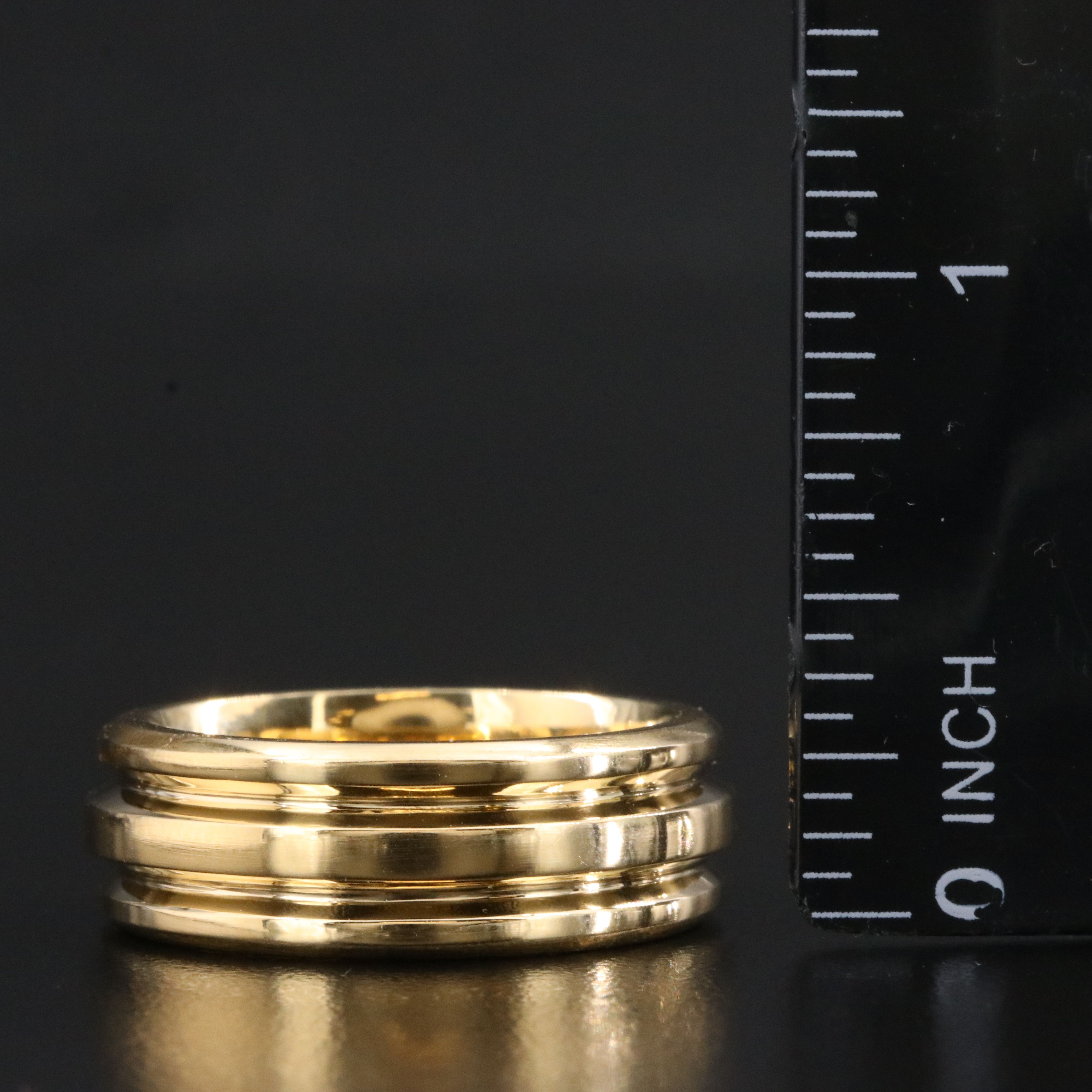 David Yurman 18K Grooved Band