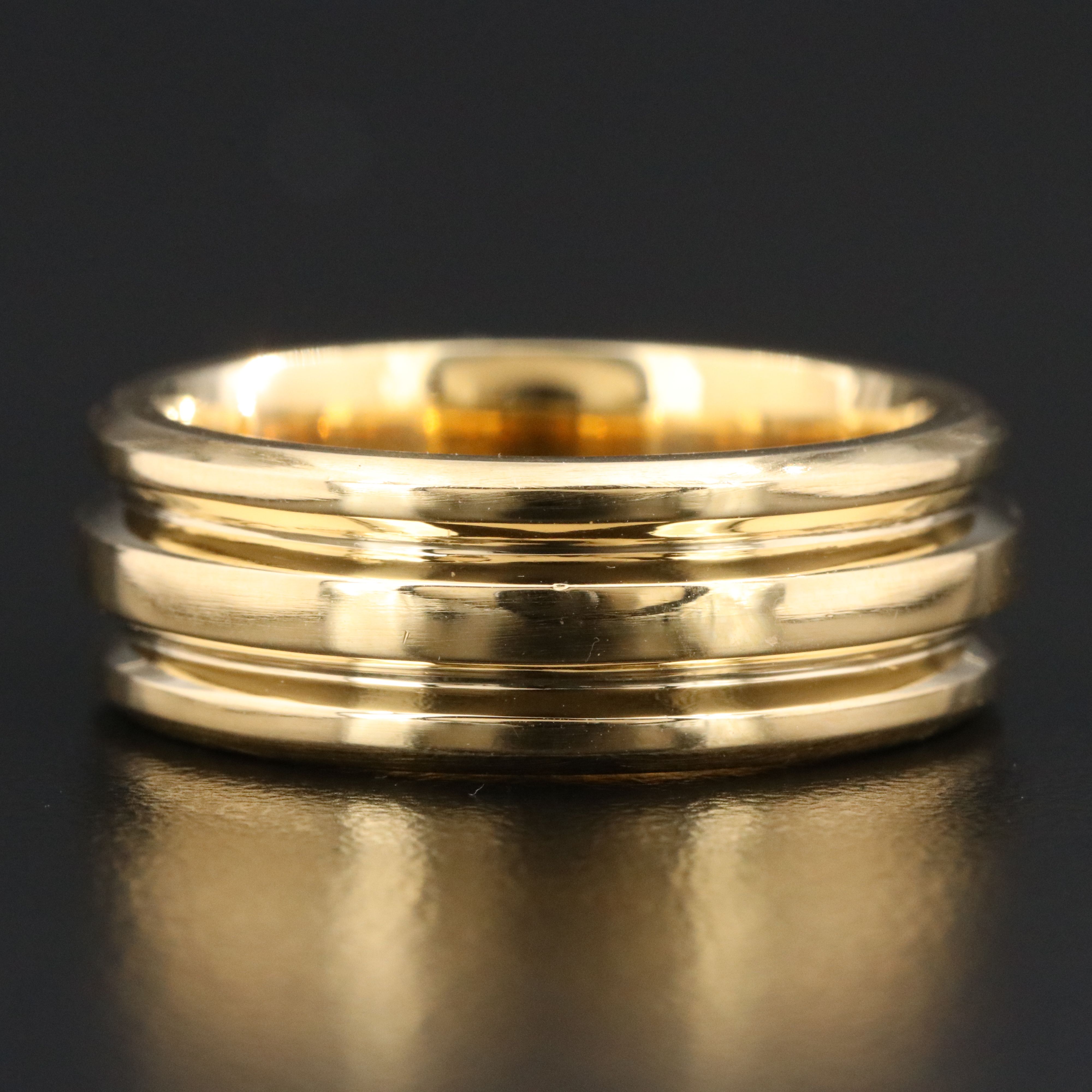 David Yurman 18K Grooved Band
