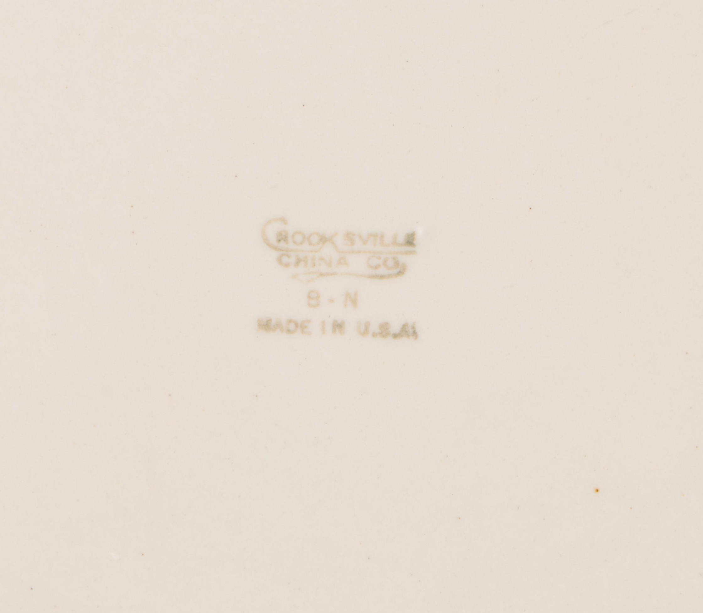 American Limoges "Wheatfield" with Crooksville Dinnerware, Early to Mid-20th C.