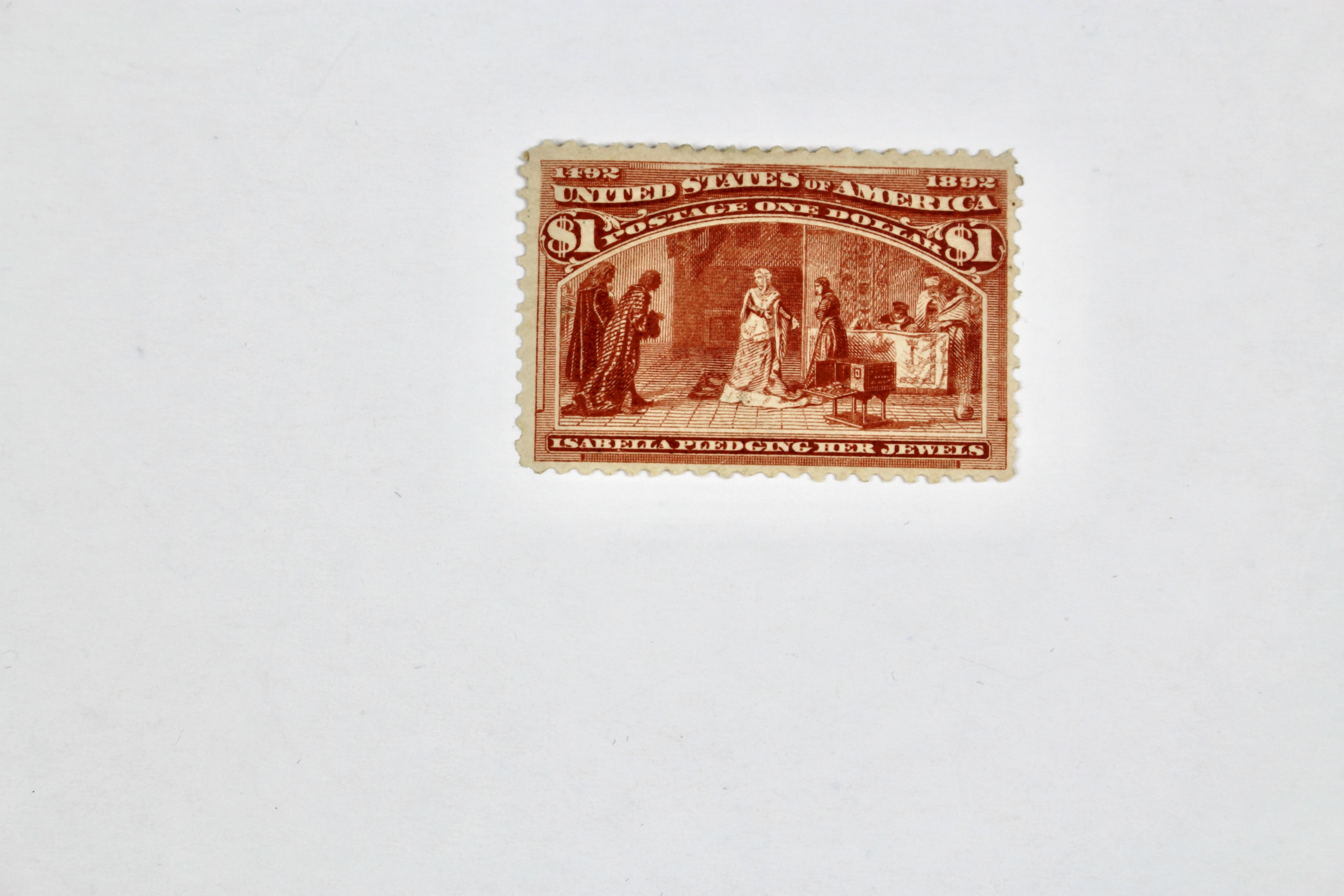 Scott 241 1893 $1 Columbian Exposition Postage Stamp, MH