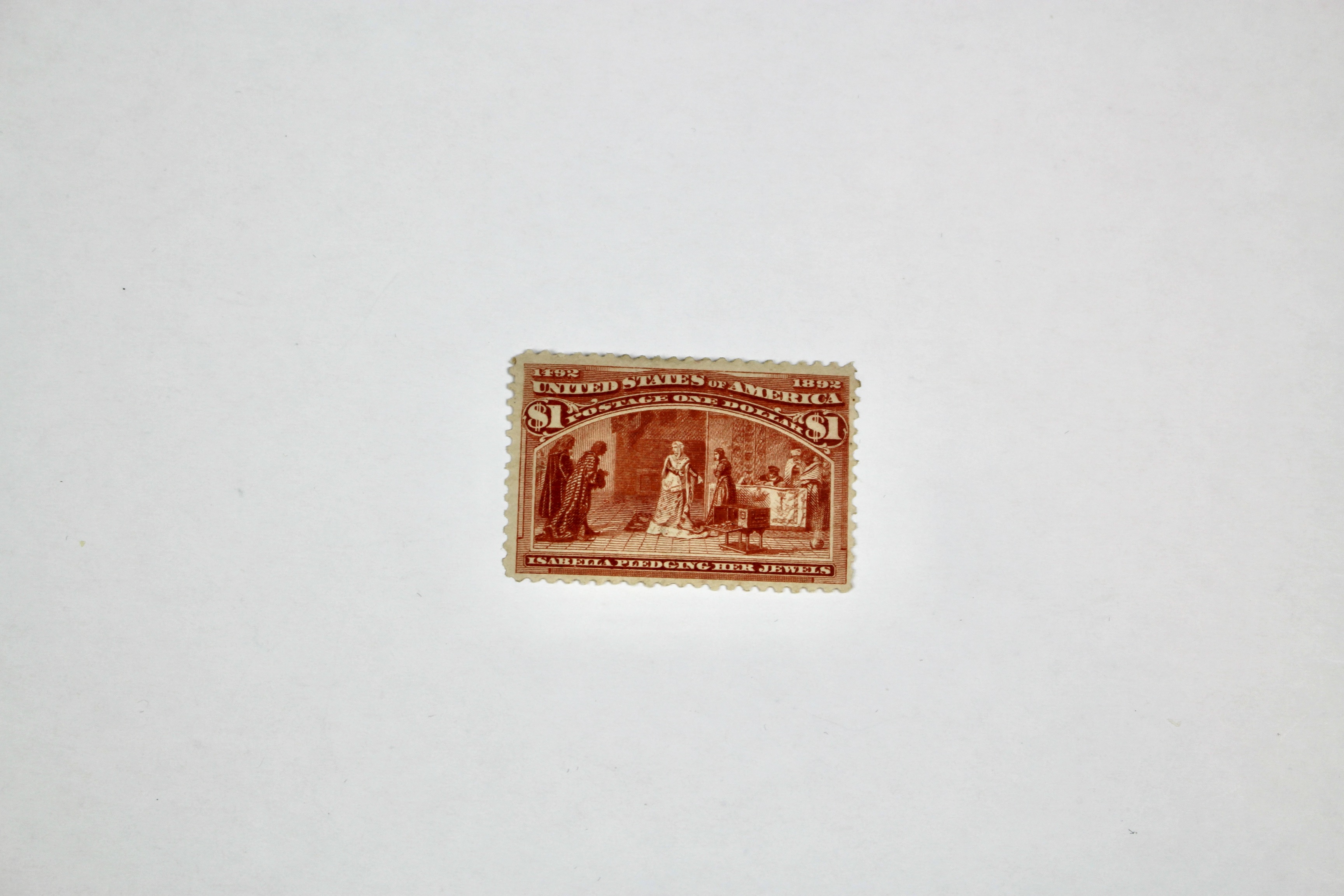 Scott 241 1893 $1 Columbian Exposition Postage Stamp, MH