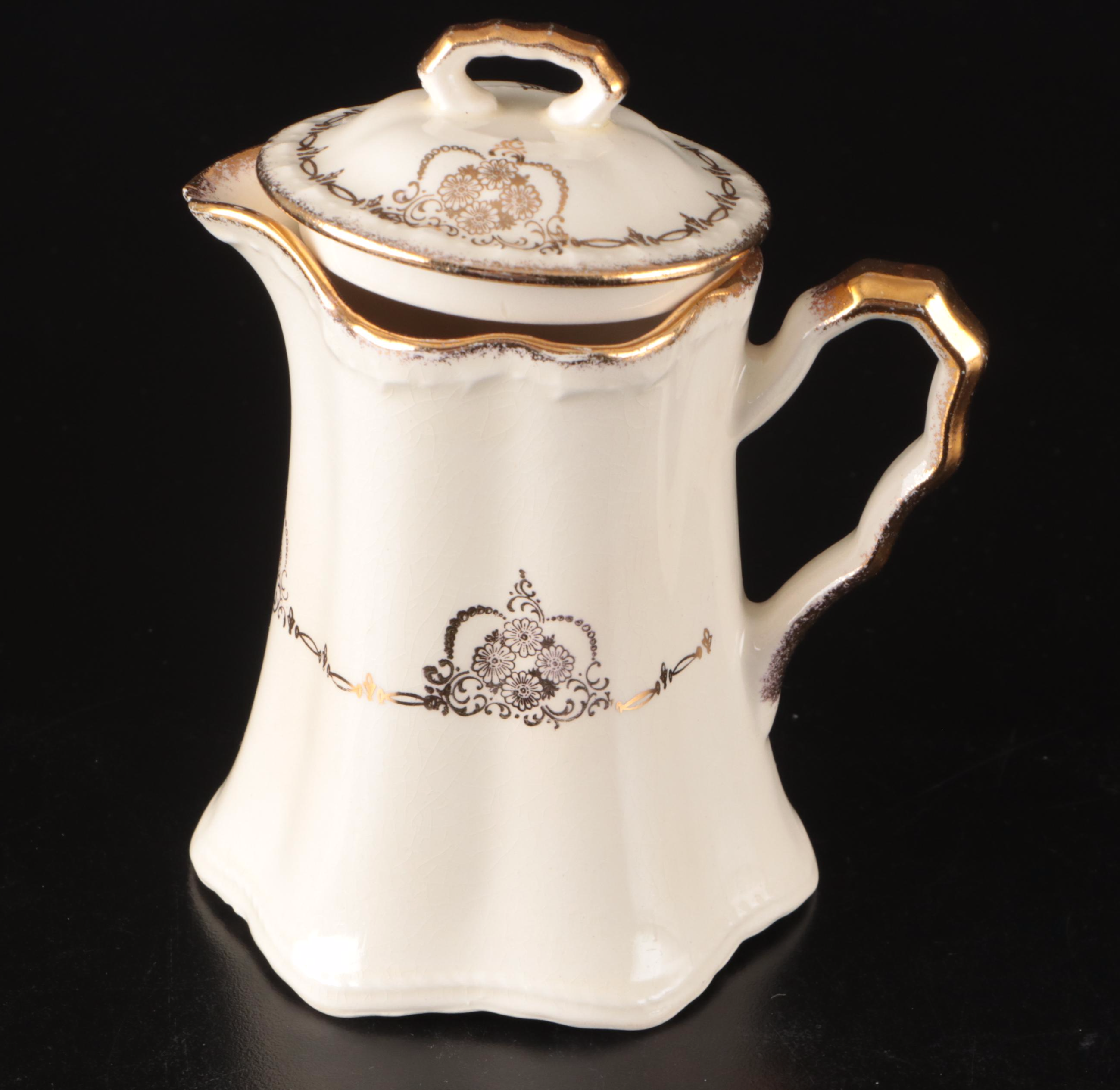 American Limoges "Wheatfield" with Crooksville Dinnerware, Early to Mid-20th C.