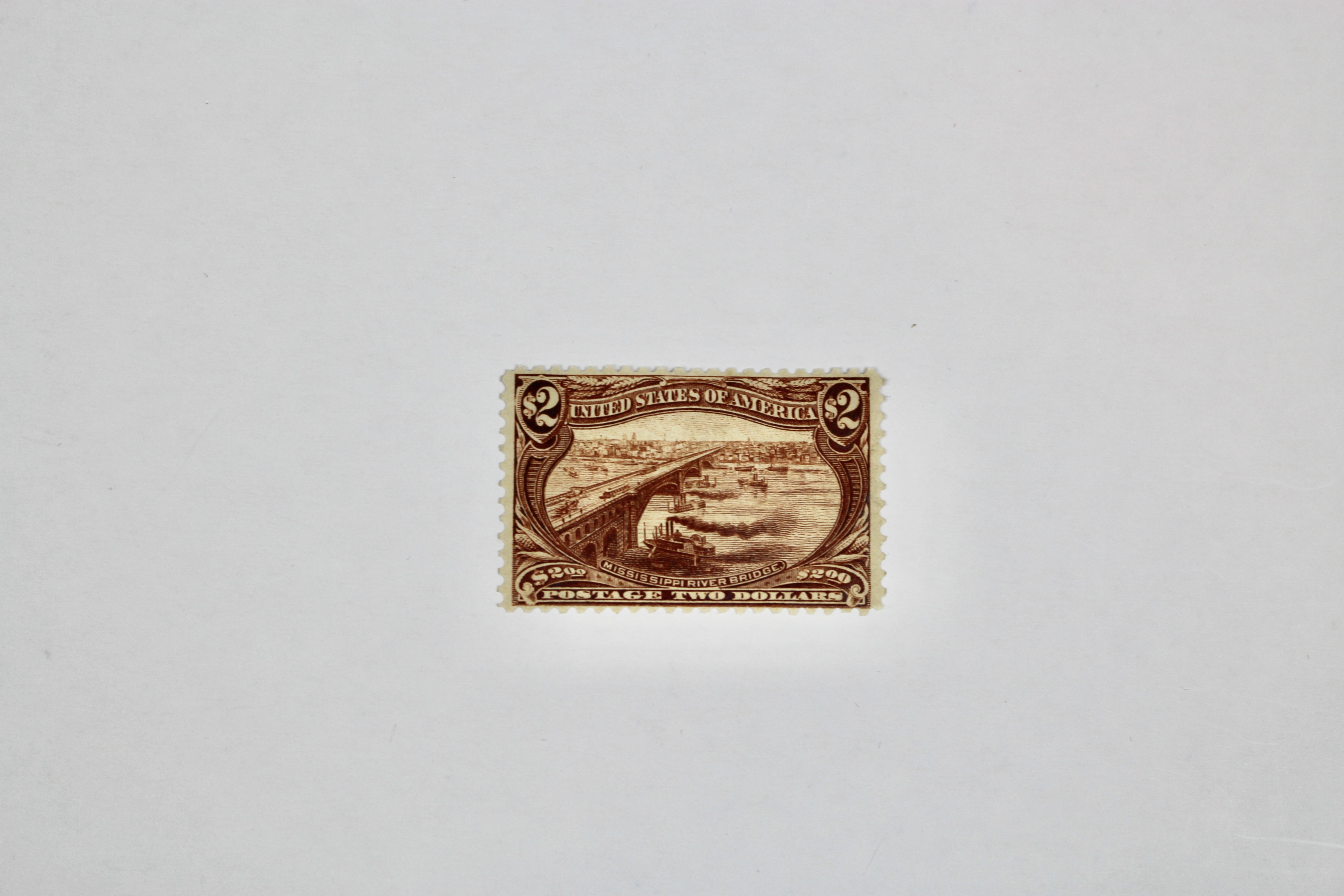 Scott 293 1898 $2 Trans-Mississippi Postage Stamp, MH