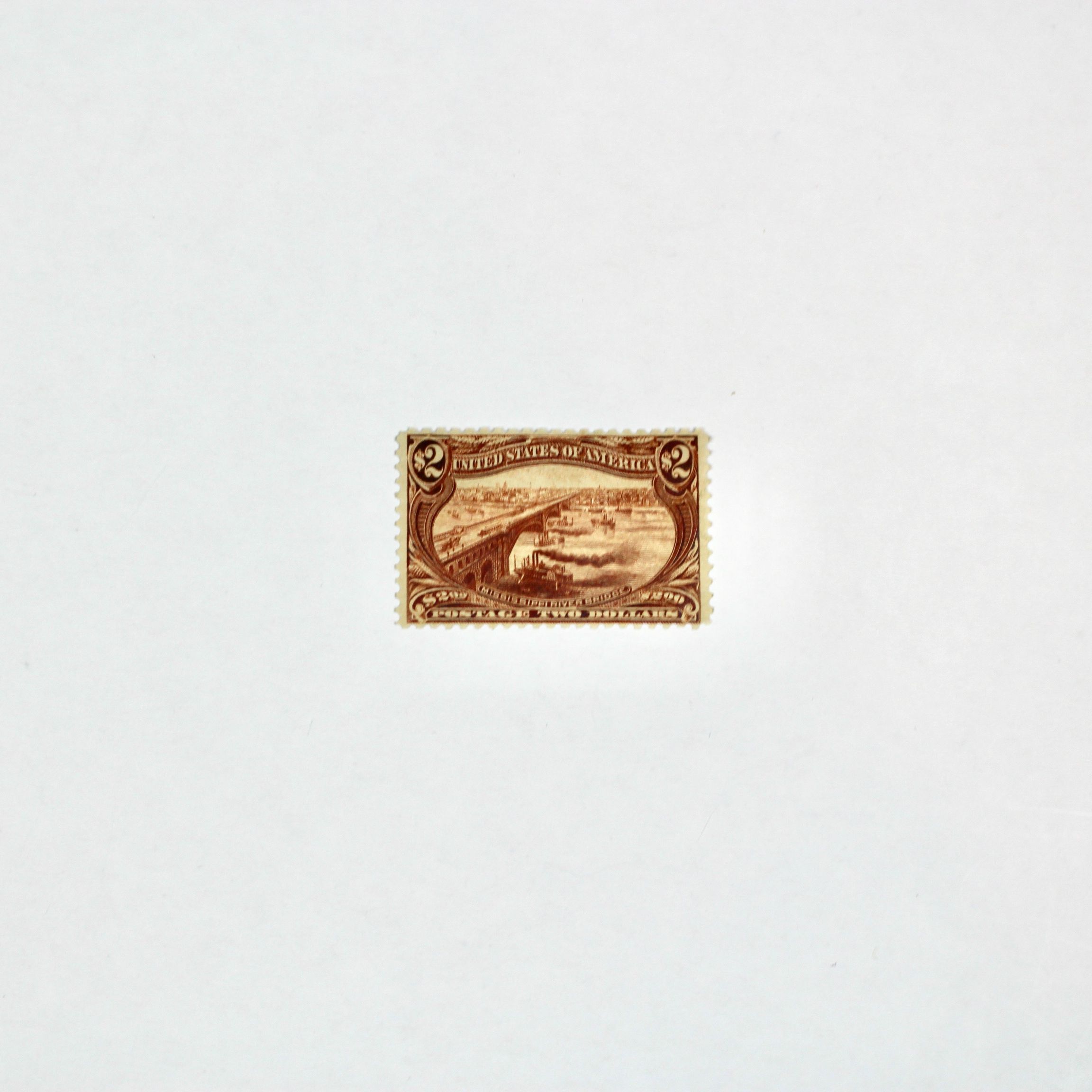 Scott 293 1898 $2 Trans-Mississippi Postage Stamp, MH