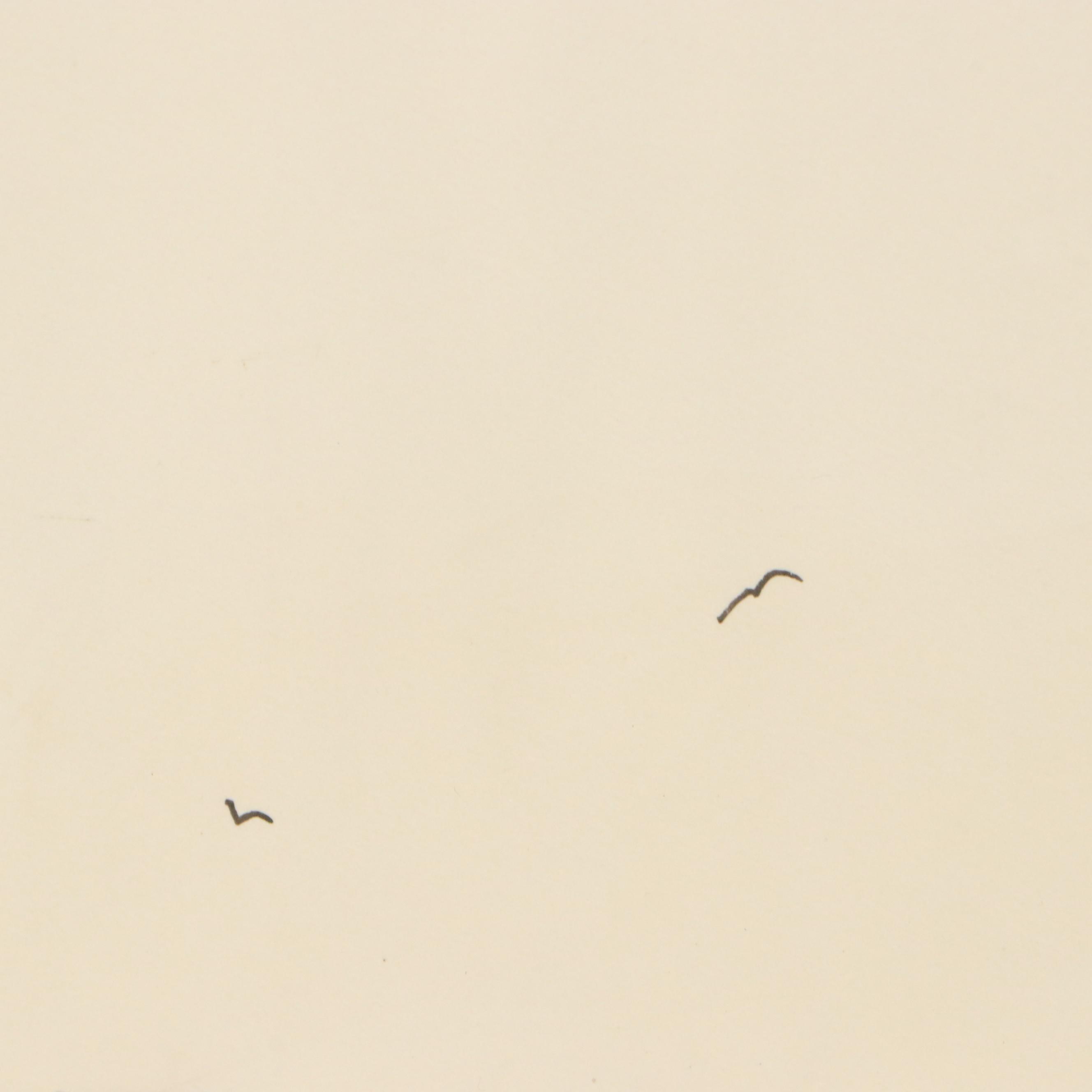 Braun Ink and Watercolor Illustrations of Train Stations, Late 20th C.