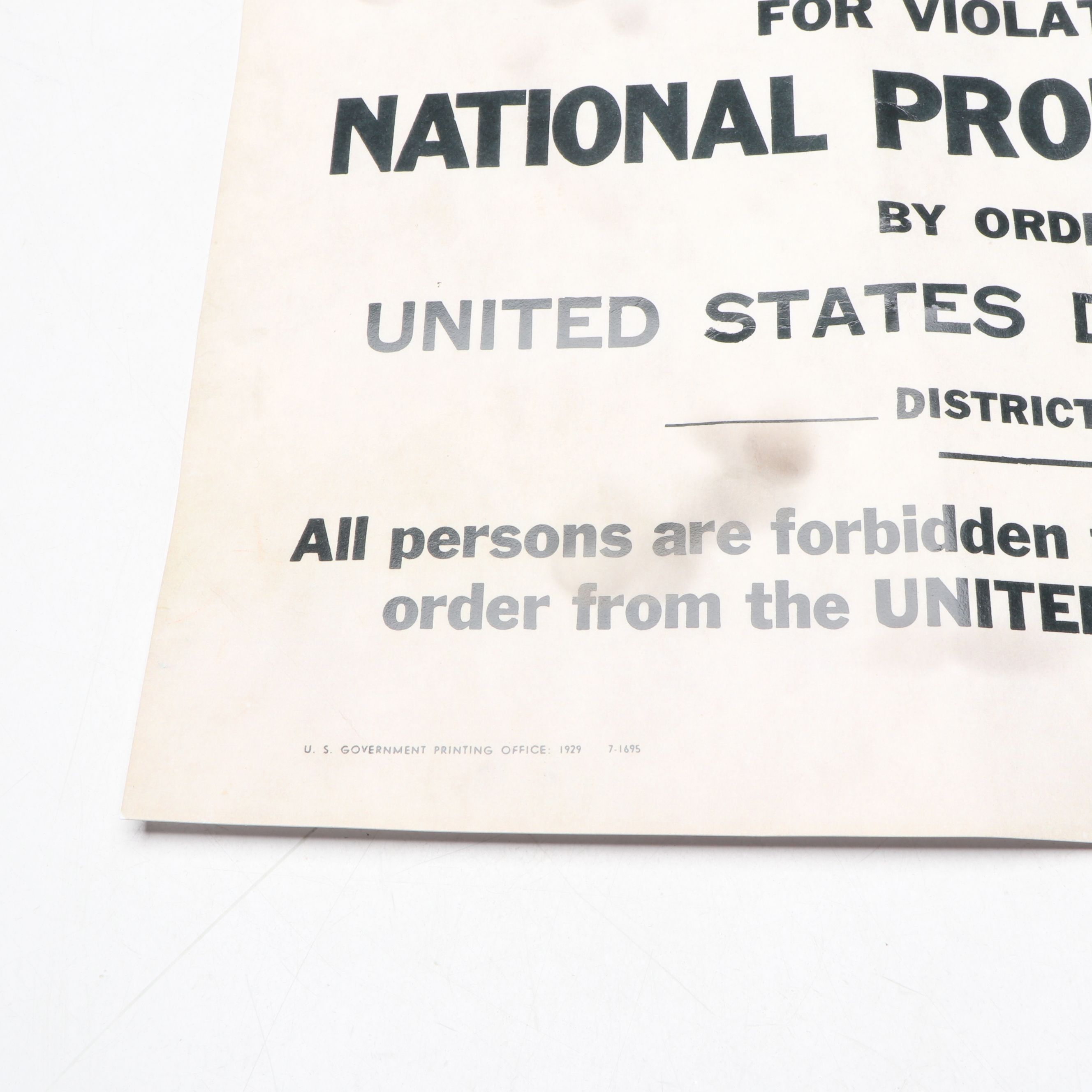 Prohibition Style Whisky Prescription Form with Reproduction Sign