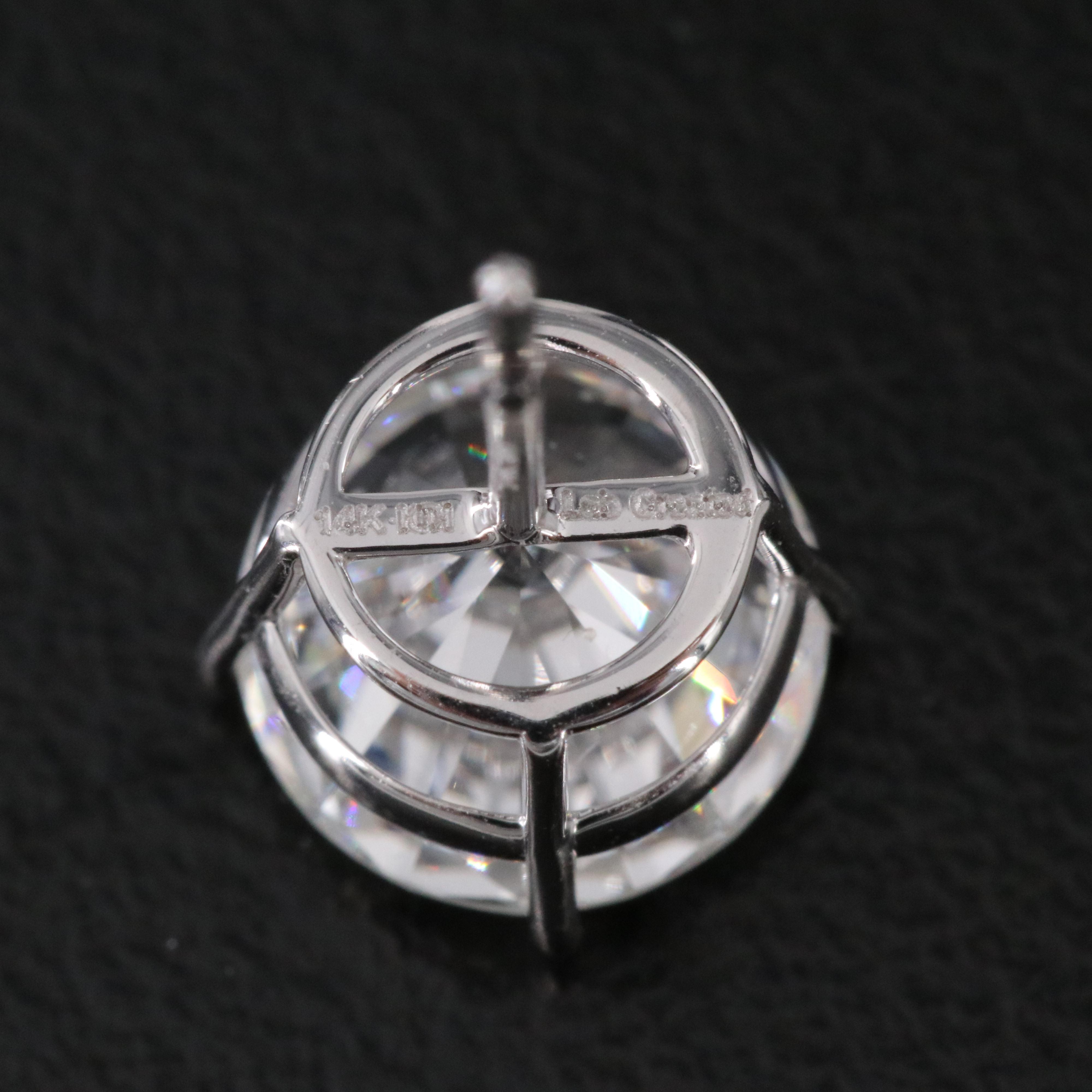 14K 4.00 CTW Lab Grown Diamond Stud Earrings