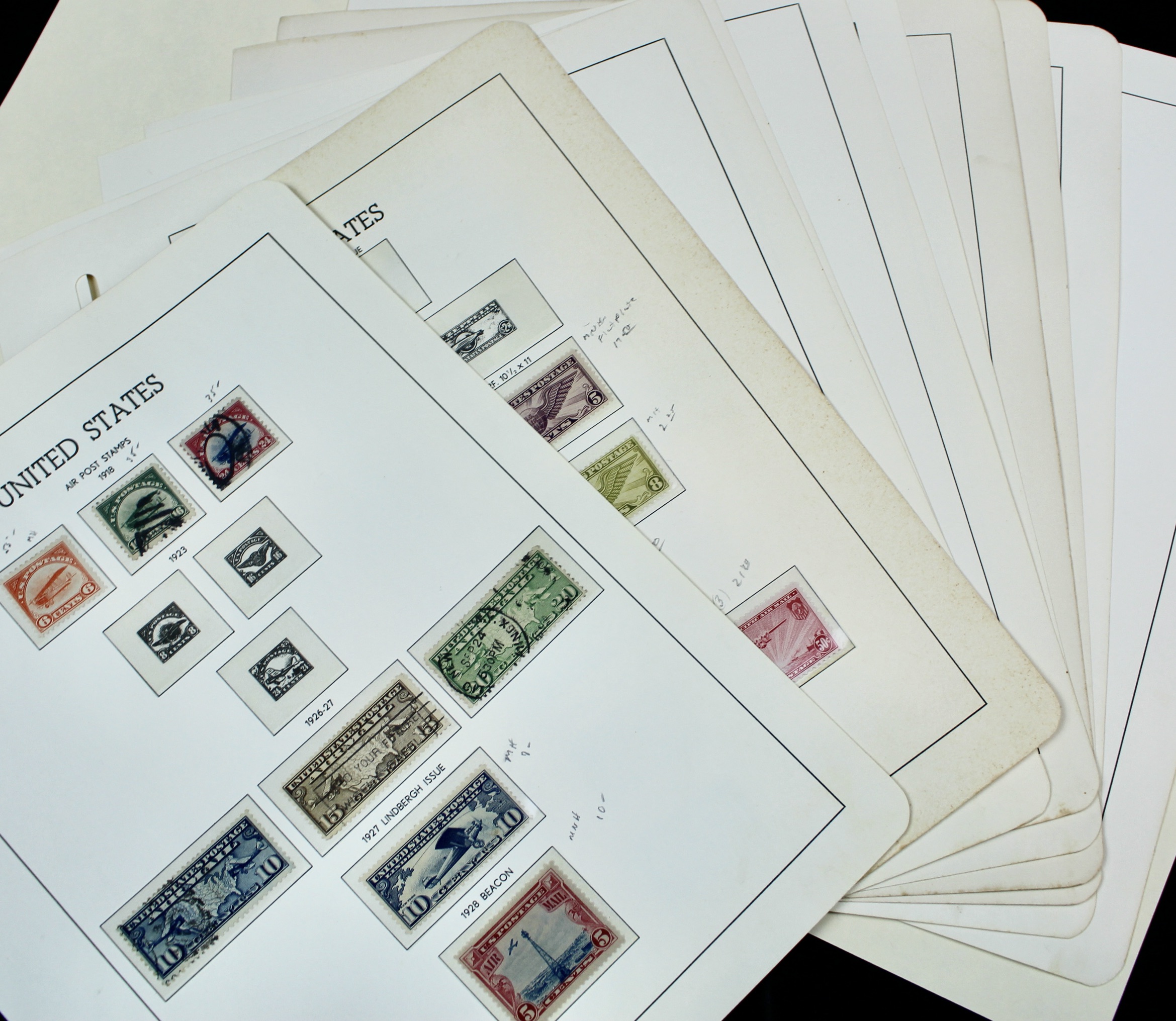 U.S. Air Mail Postage Stamp Collection, 1918 to 1967, Including C1 to 3 and C18