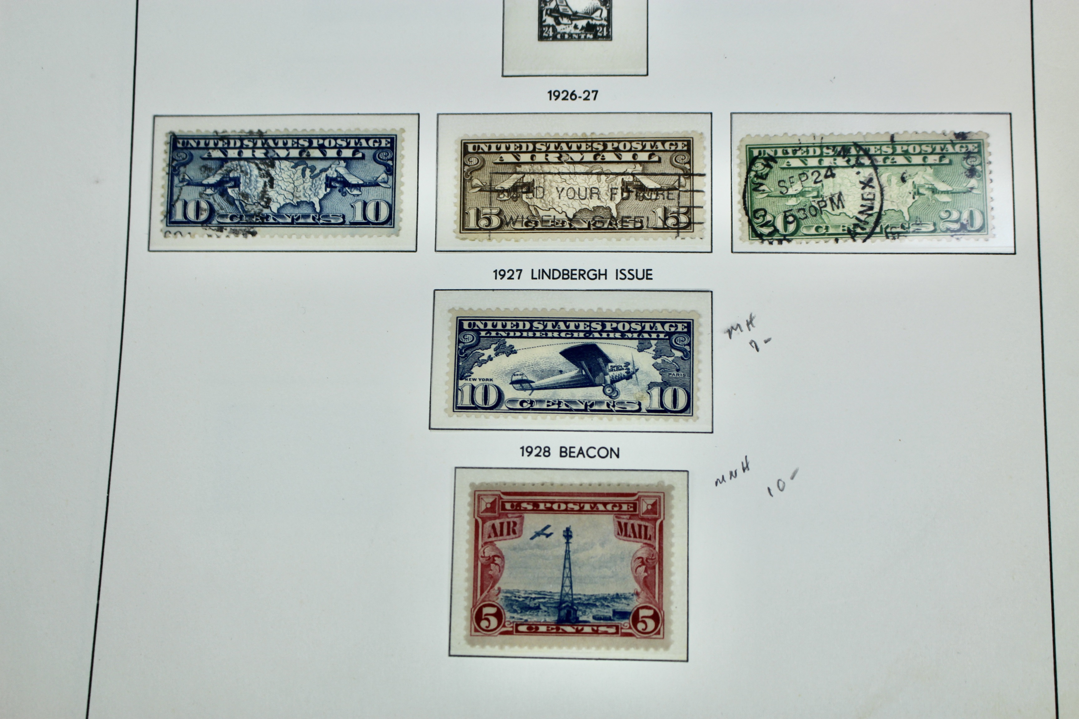 U.S. Air Mail Postage Stamp Collection, 1918 to 1967, Including C1 to 3 and C18