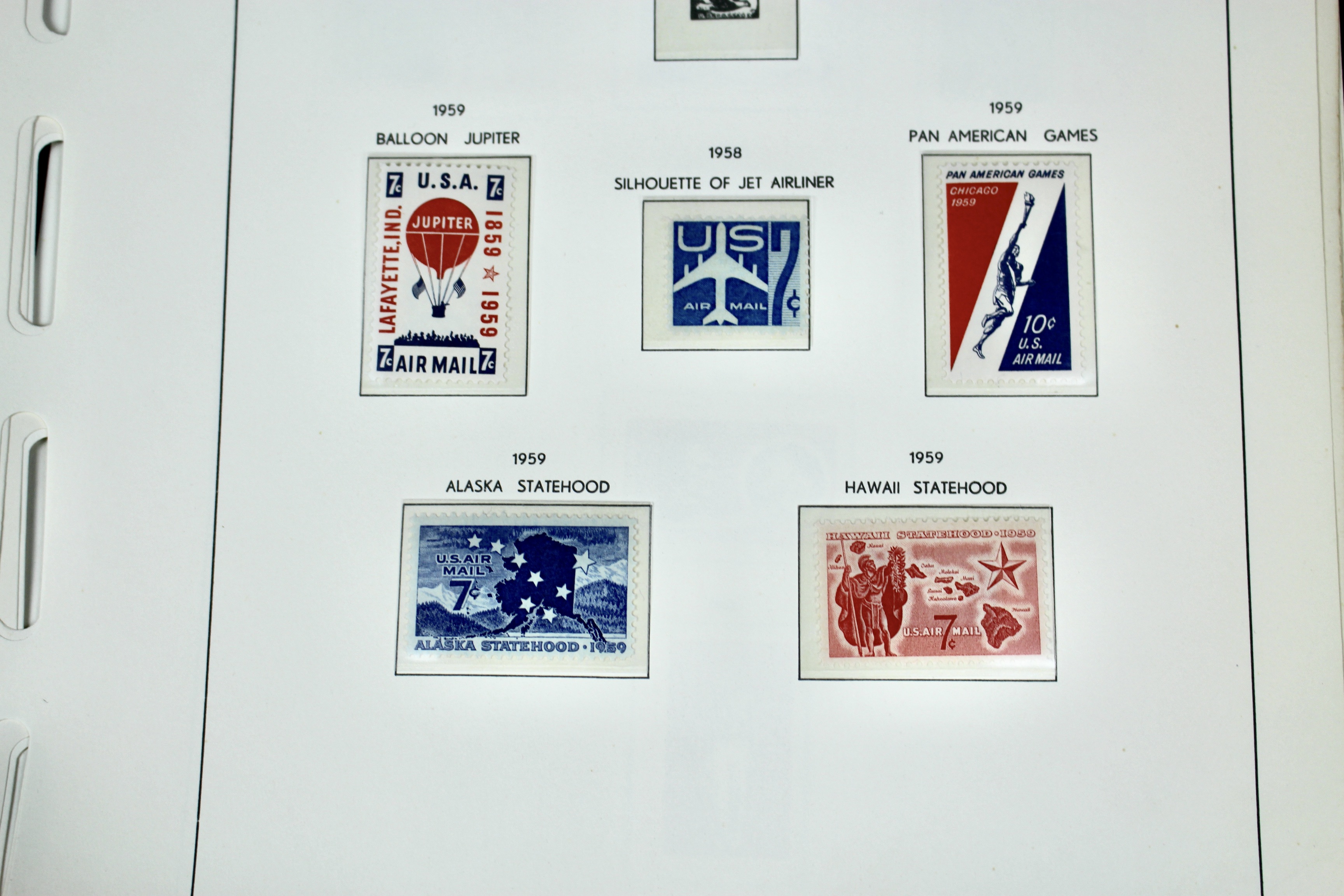 U.S. Air Mail Postage Stamp Collection, 1918 to 1967, Including C1 to 3 and C18