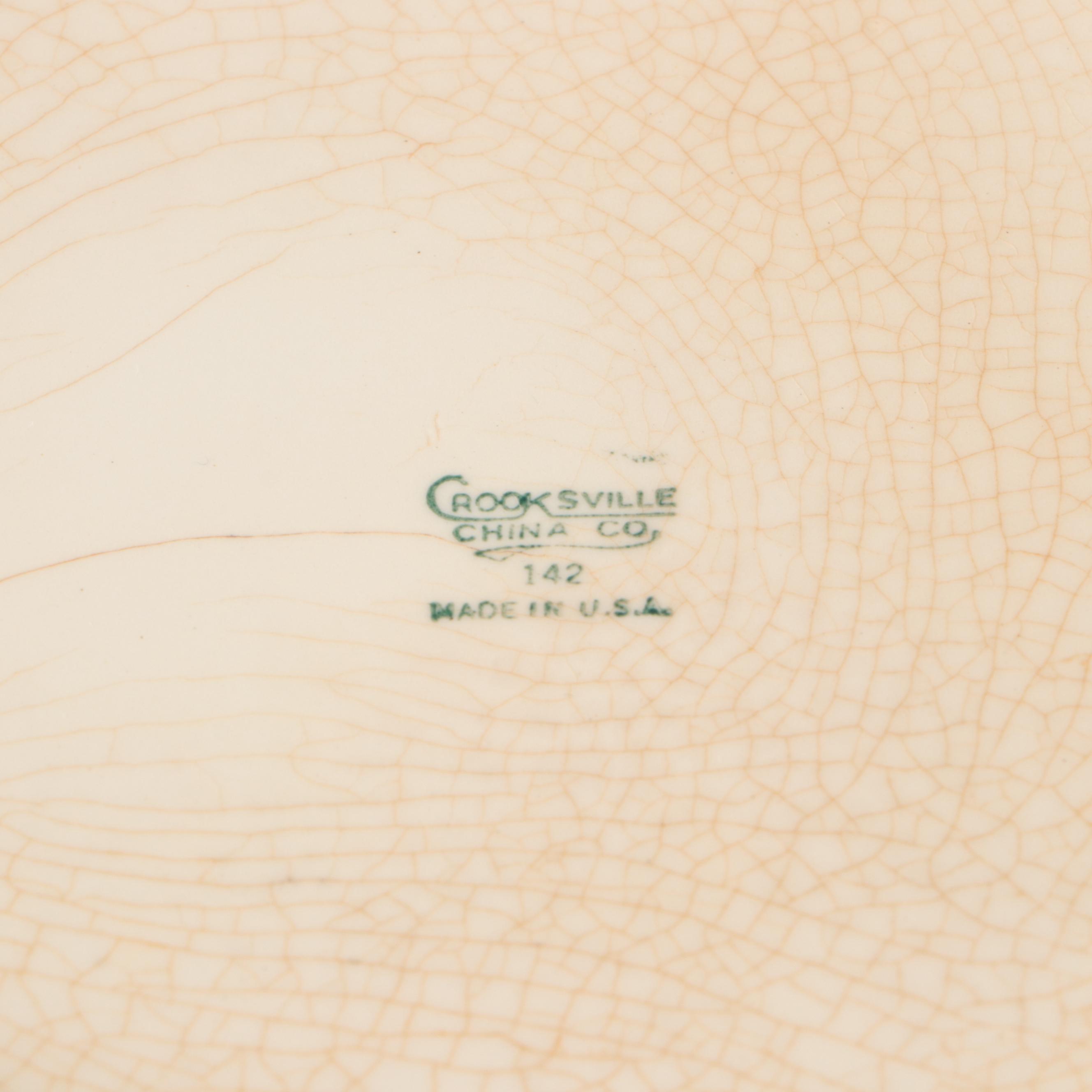 Wedgwood Porcelain Bowl, Crooksville Porcelain Dish, and More Tableware